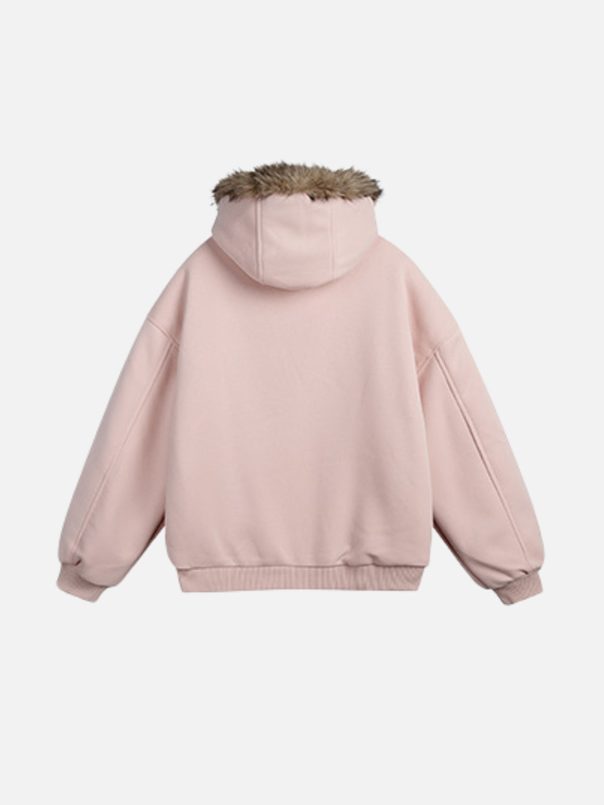 TRENDS - Oversized Sherpa Zip Up Jacket