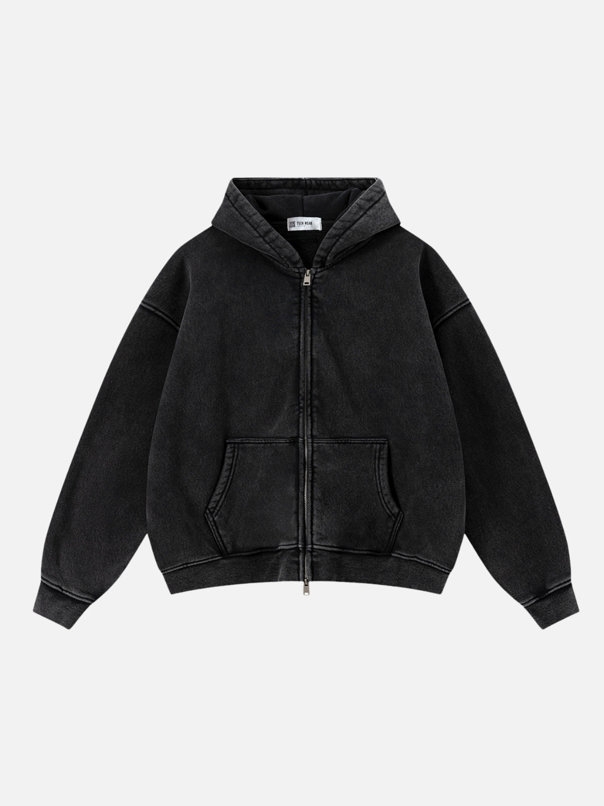 BASICOS - Oversized Basic Premium Zip Up Hoodie