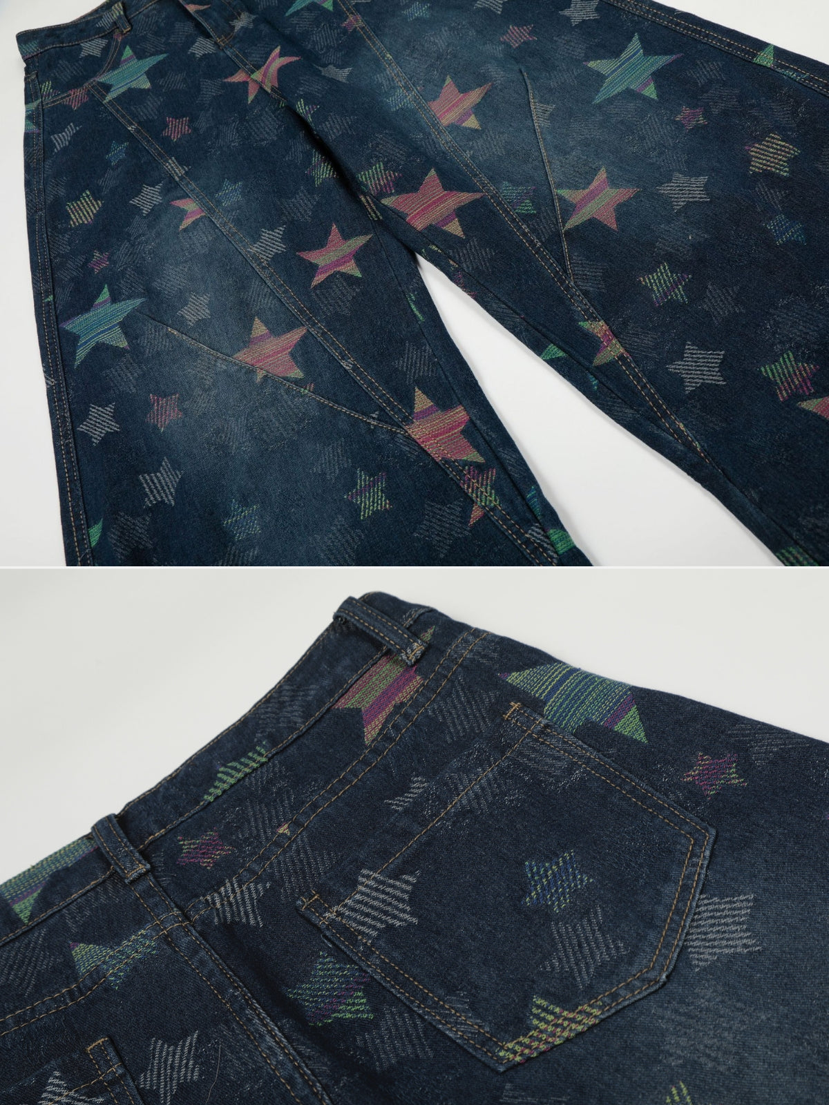 PRESTAR - Baggy Graphic Jeans