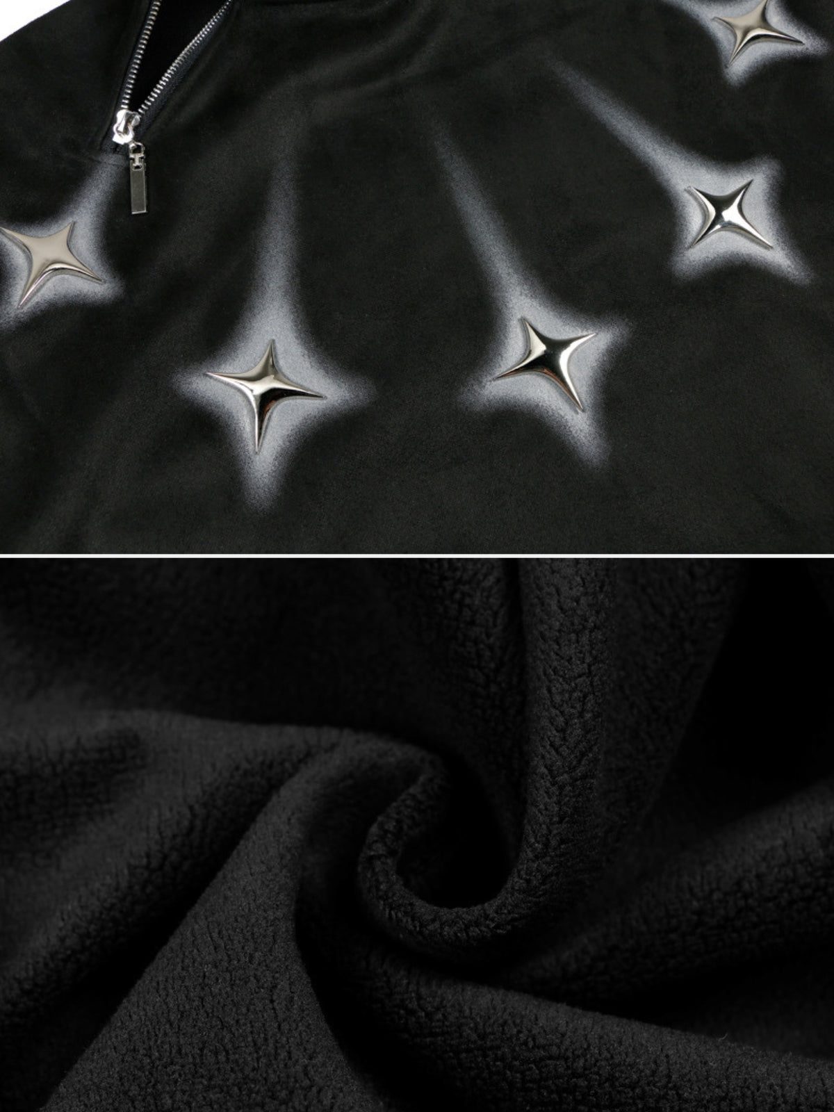 STARFALL - Oversized Embroidered Zip Long Sleeve | TEENWEAR.EU