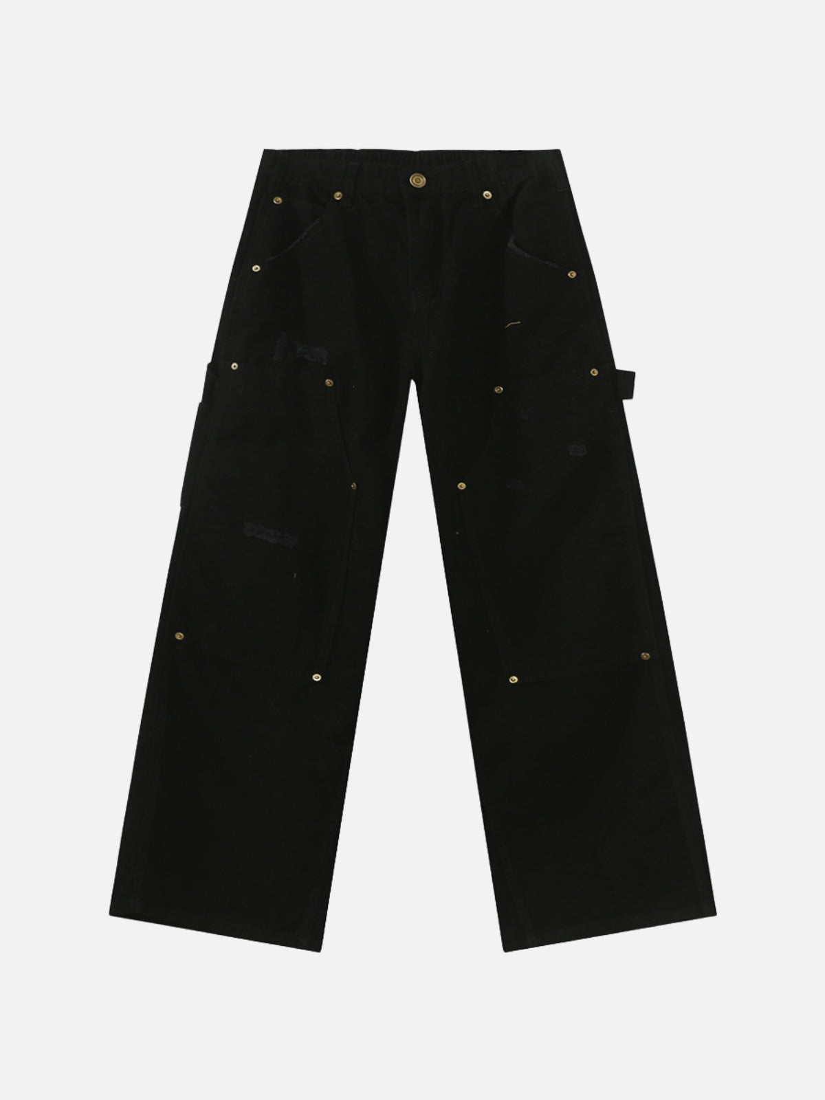 BLAKENED - Baggy Basic Cargo Jeans Black | TEENWEAR.EU