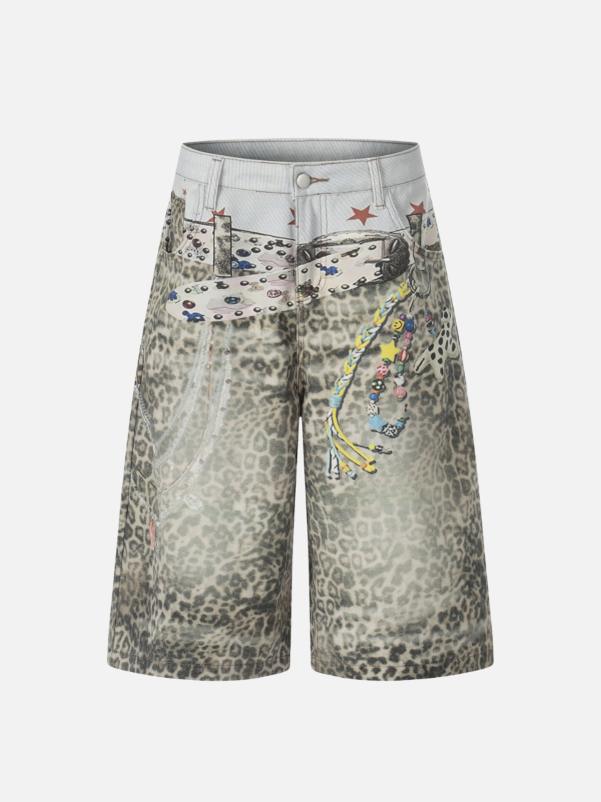 LEOPARDOS - Baggy Denim Jorts Brown | Teenwear.eu