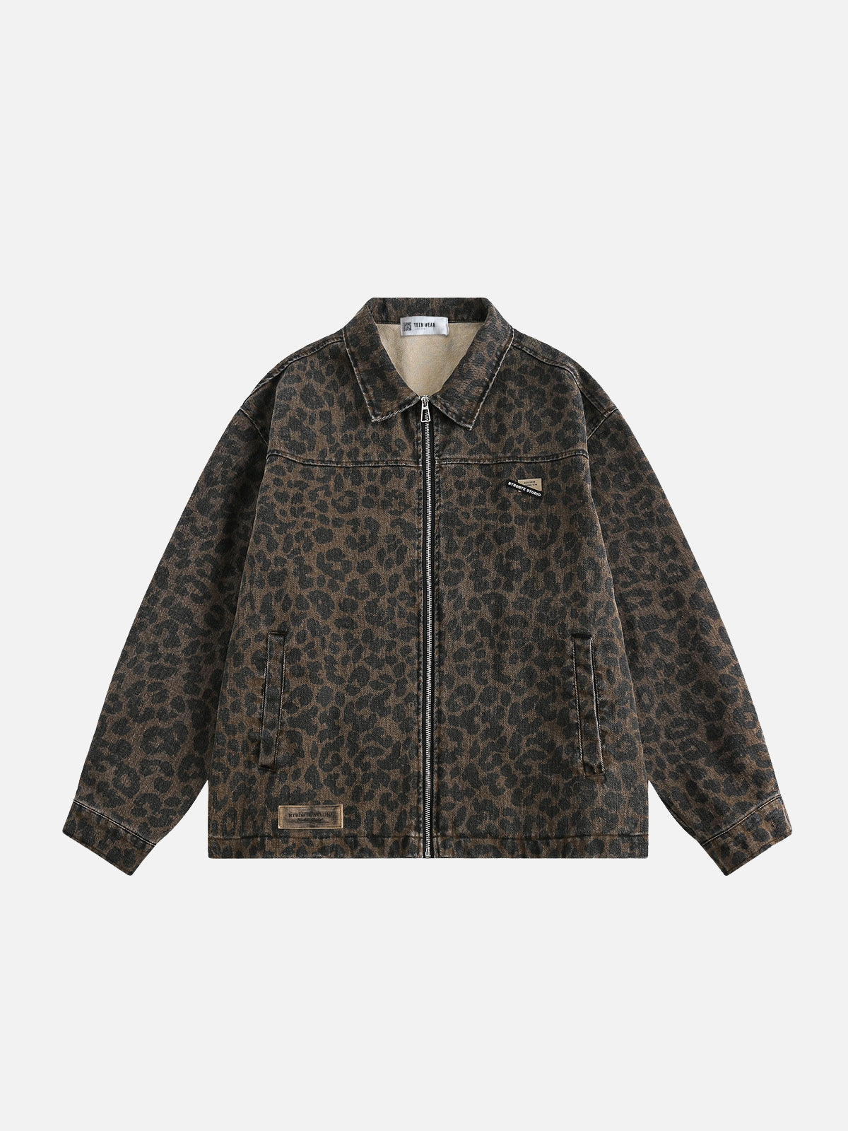 LEO - Oversized Graphic Leopard Jacket Leopard | TEENWEAR.EU