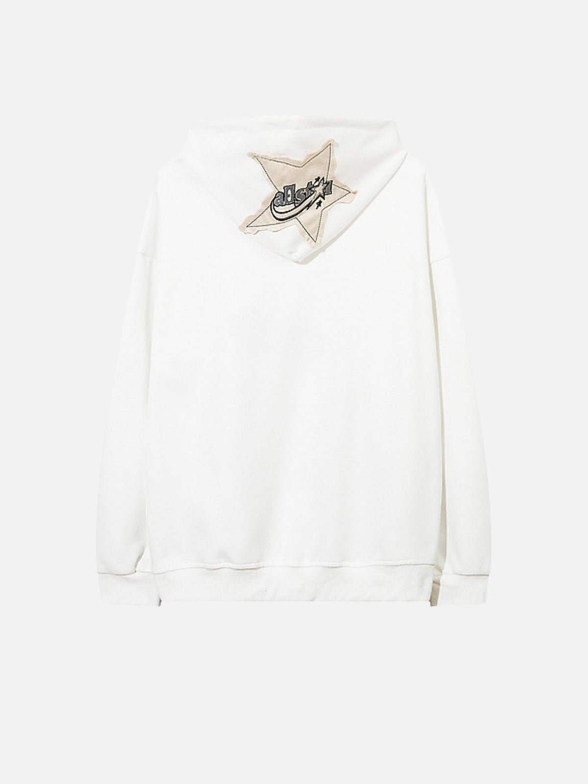 STAR PATCH - Oversized Embroidered Hoodie | TEENWEAR.EU
