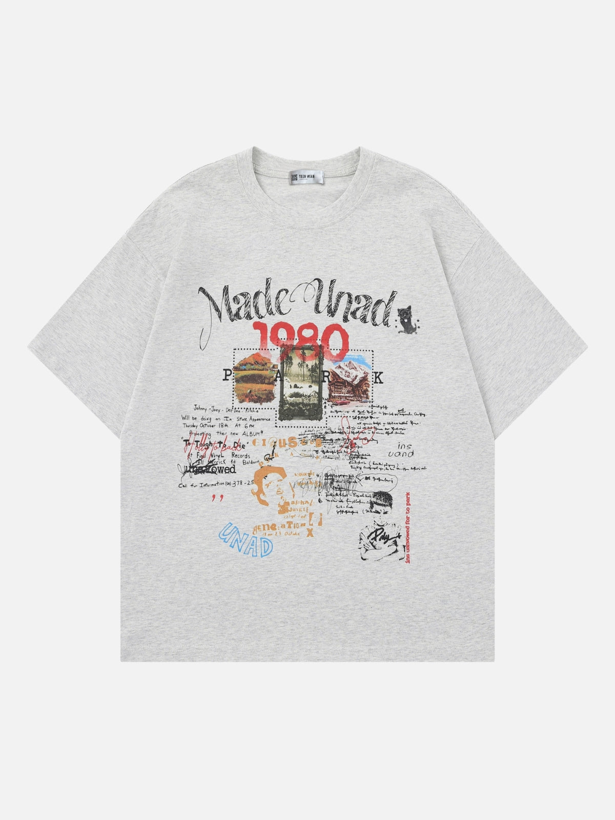 MADEN - Oversized Graphic T-Shirt Grey | Teenwear.eu