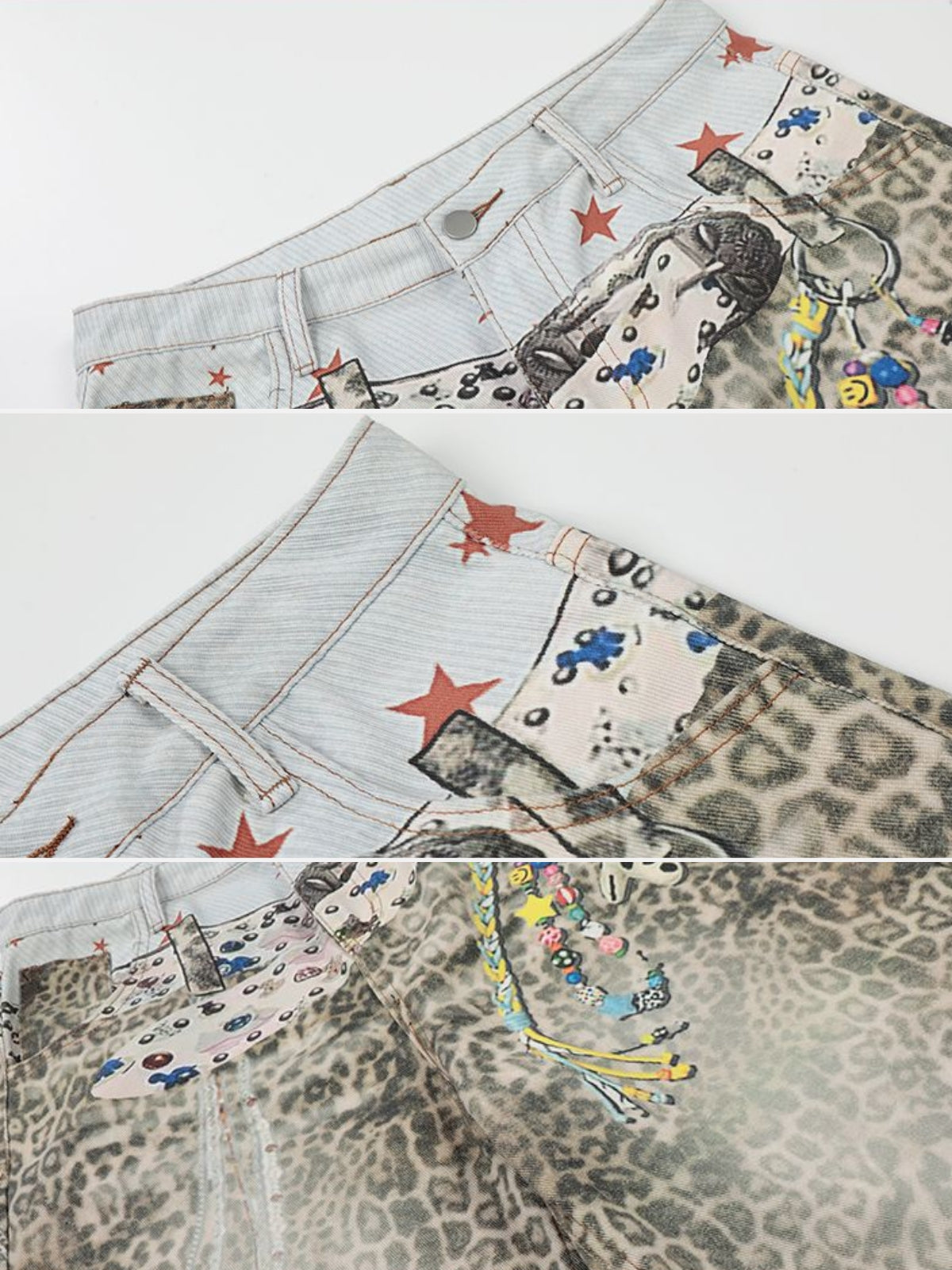 LEOPARDOS - Baggy Denim Jorts | Teenwear.eu
