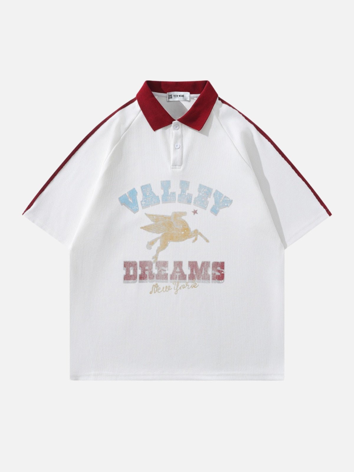 VALLEY - Oversized Graphic Shirt White | Teenwear.eu