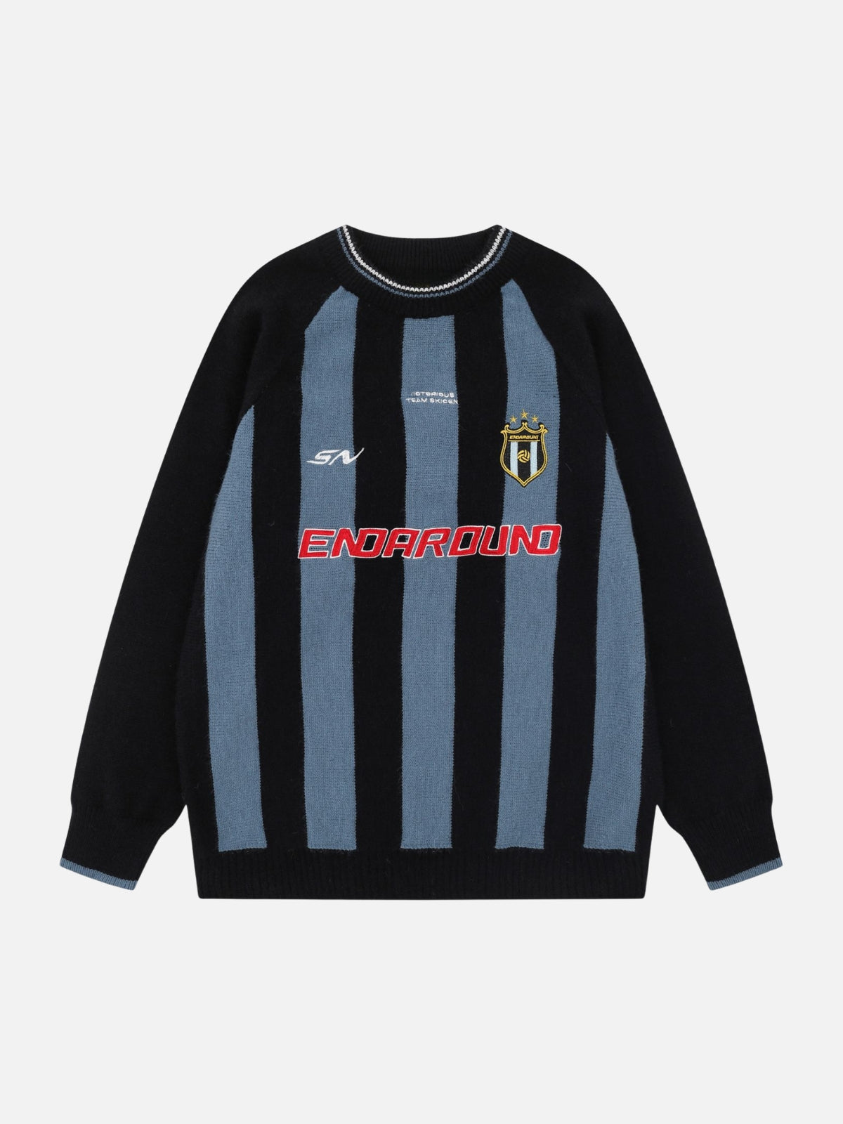 VICTOR - Oversized Graphic Sweater Black | Teenwear.eu