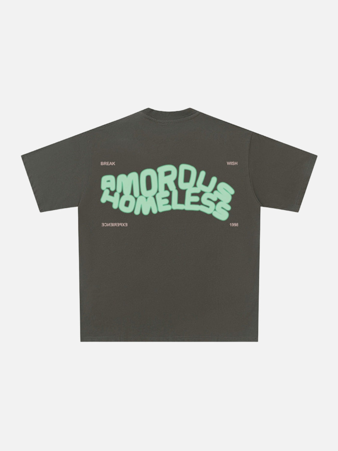 AMORUS - Regular Print T-Shirt Green | TEENWEAR.EU