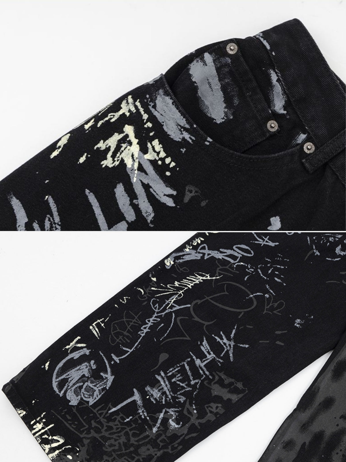 RENOH - Baggy Graphic Jeans | Teenwear.eu