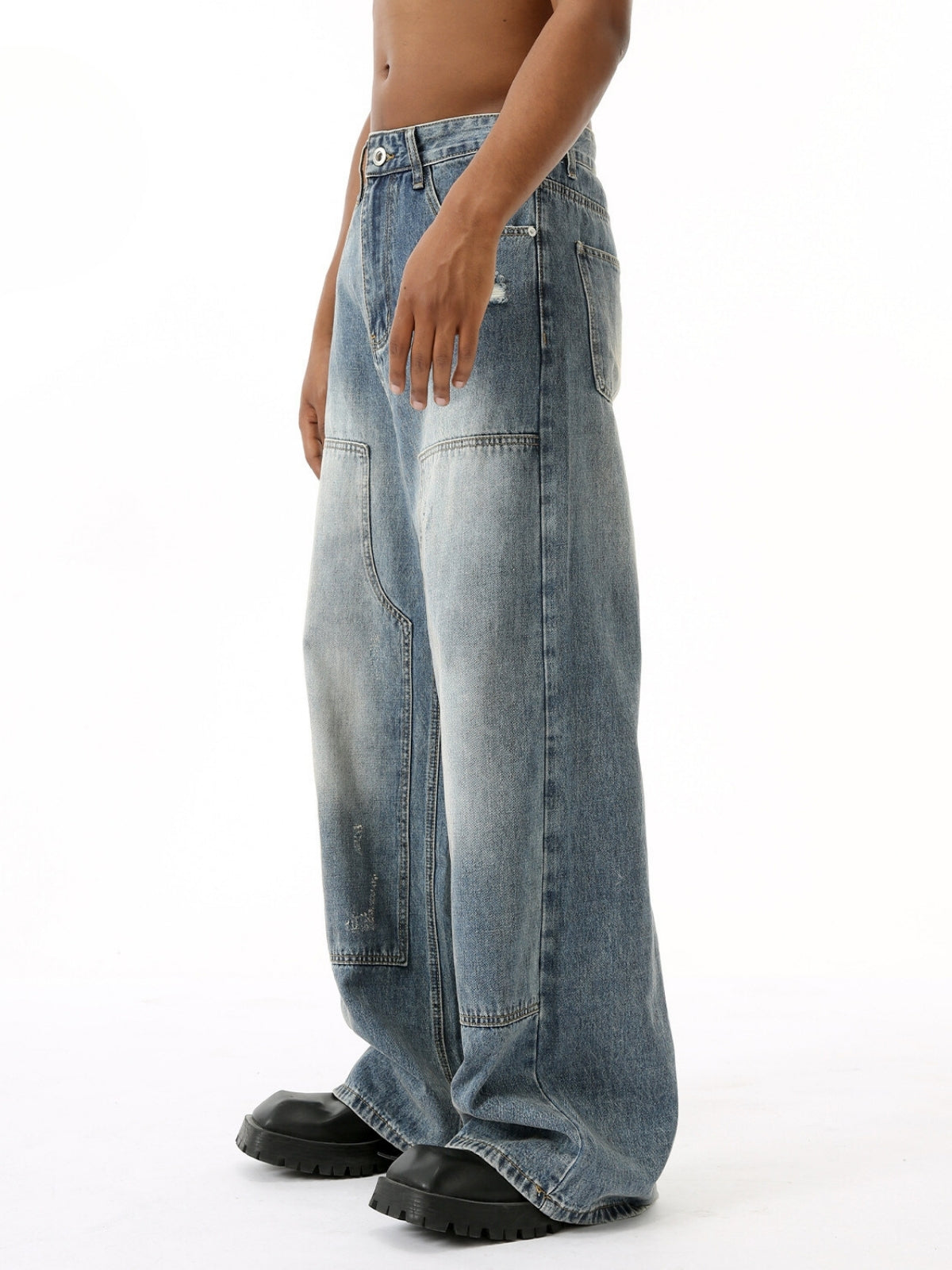 MAGNATES - Baggy Patchwork Basic Jeans | TEENWEAR.EU