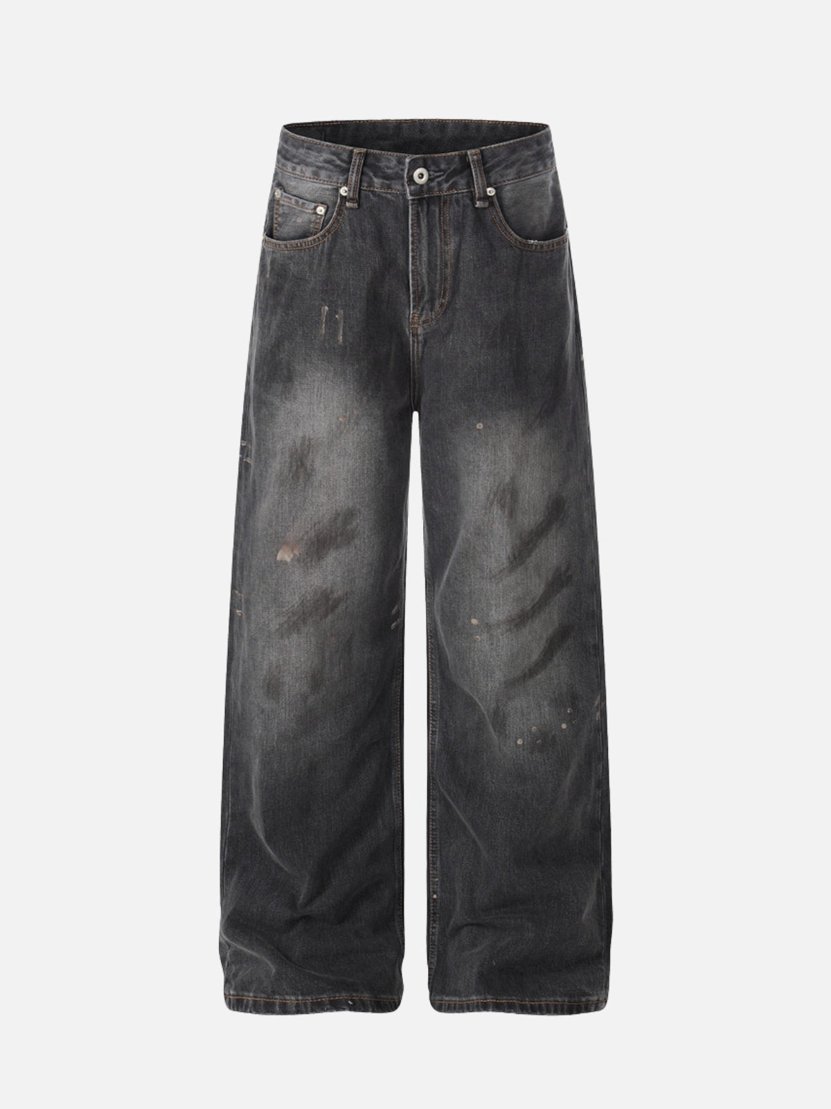 SCRATCHYO - Baggy Graphic Jeans