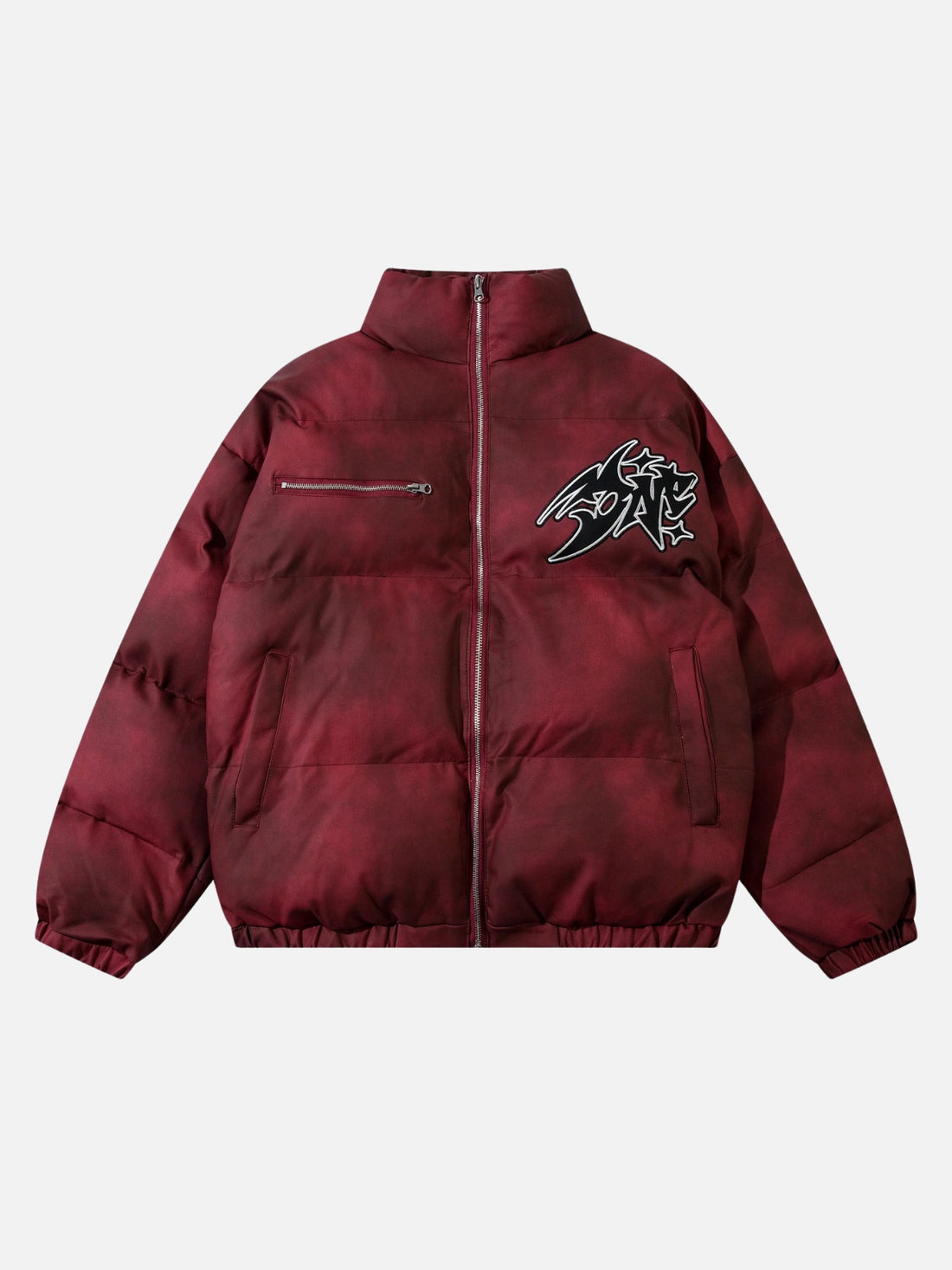 DIVERSION - Puffer Graphic Jacket Red | TEENWEAR.EU