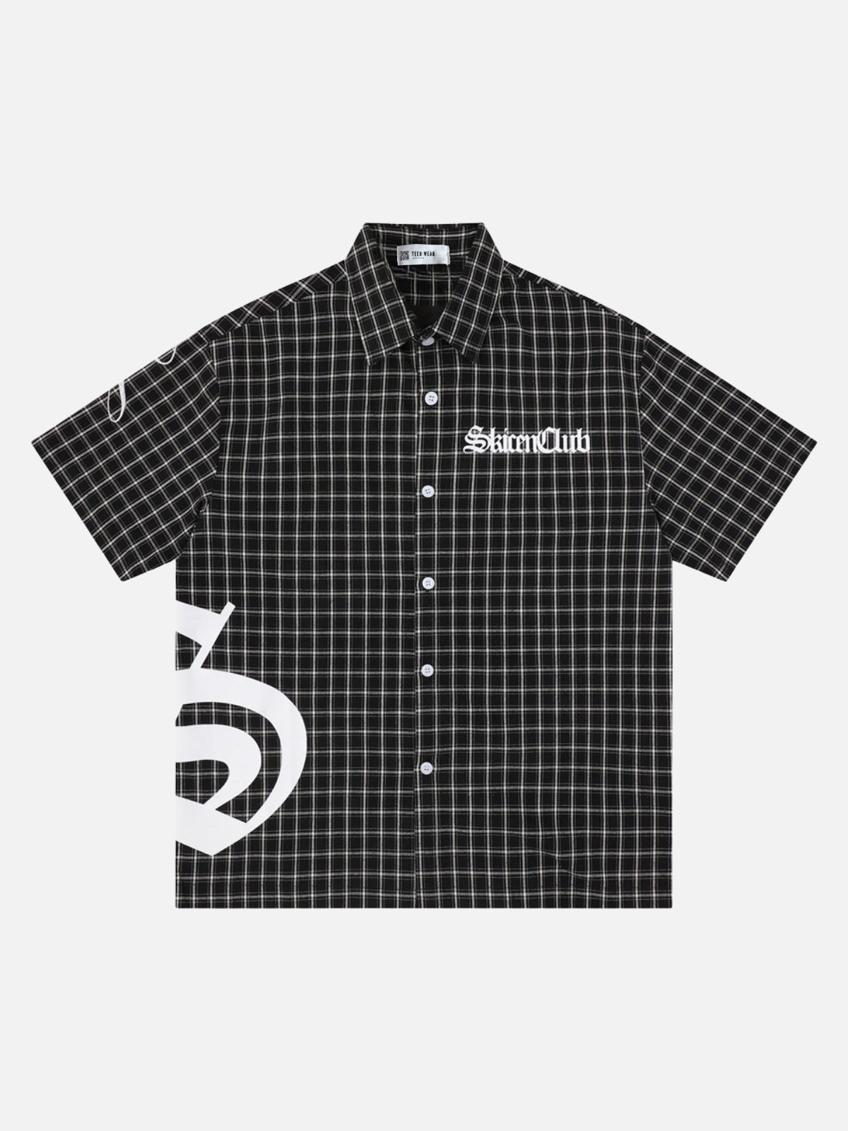 CLUBBY - Oversized Graphic Shirt Black | Teenwear.eu