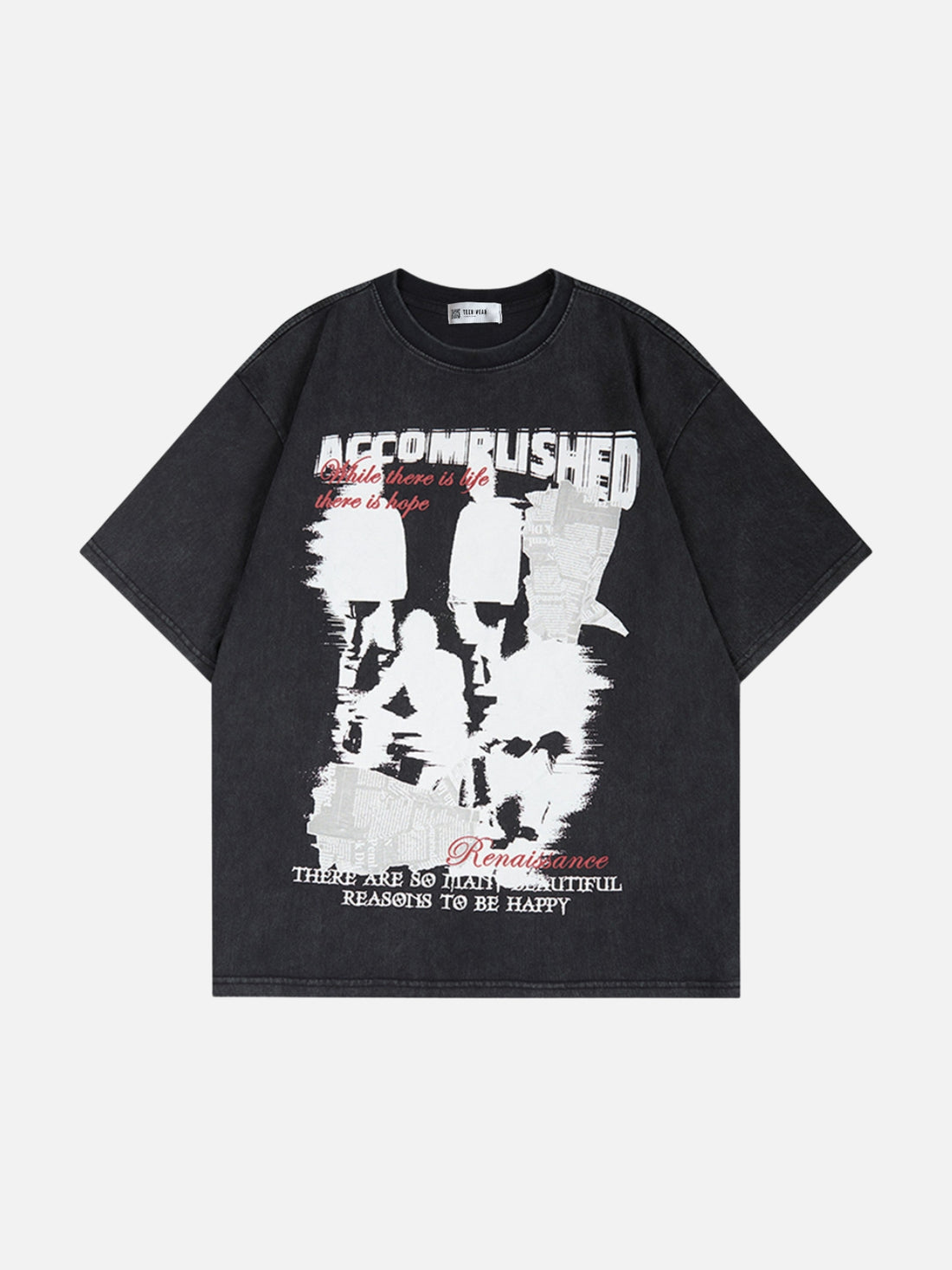 ACCOMRUSHED - Oversized Graphic T-Shirt Black | Teenwear.eu
