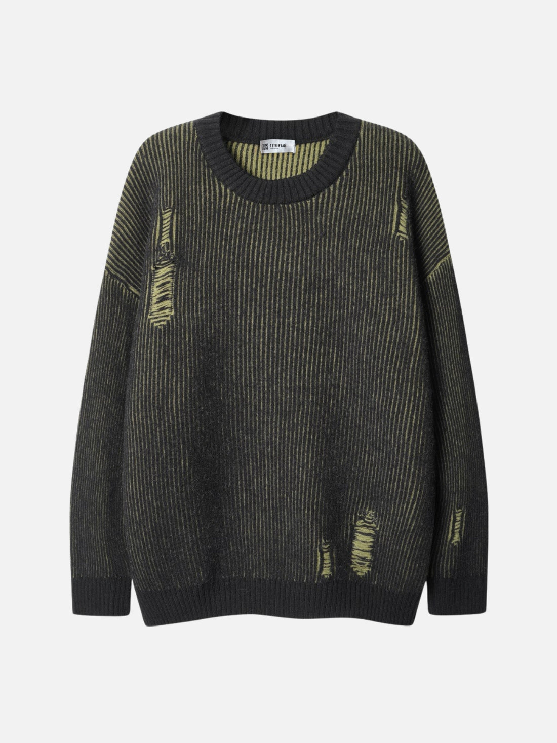 TINTED - Oversized Basic Sweater Yellow | TEENWEAR.EU