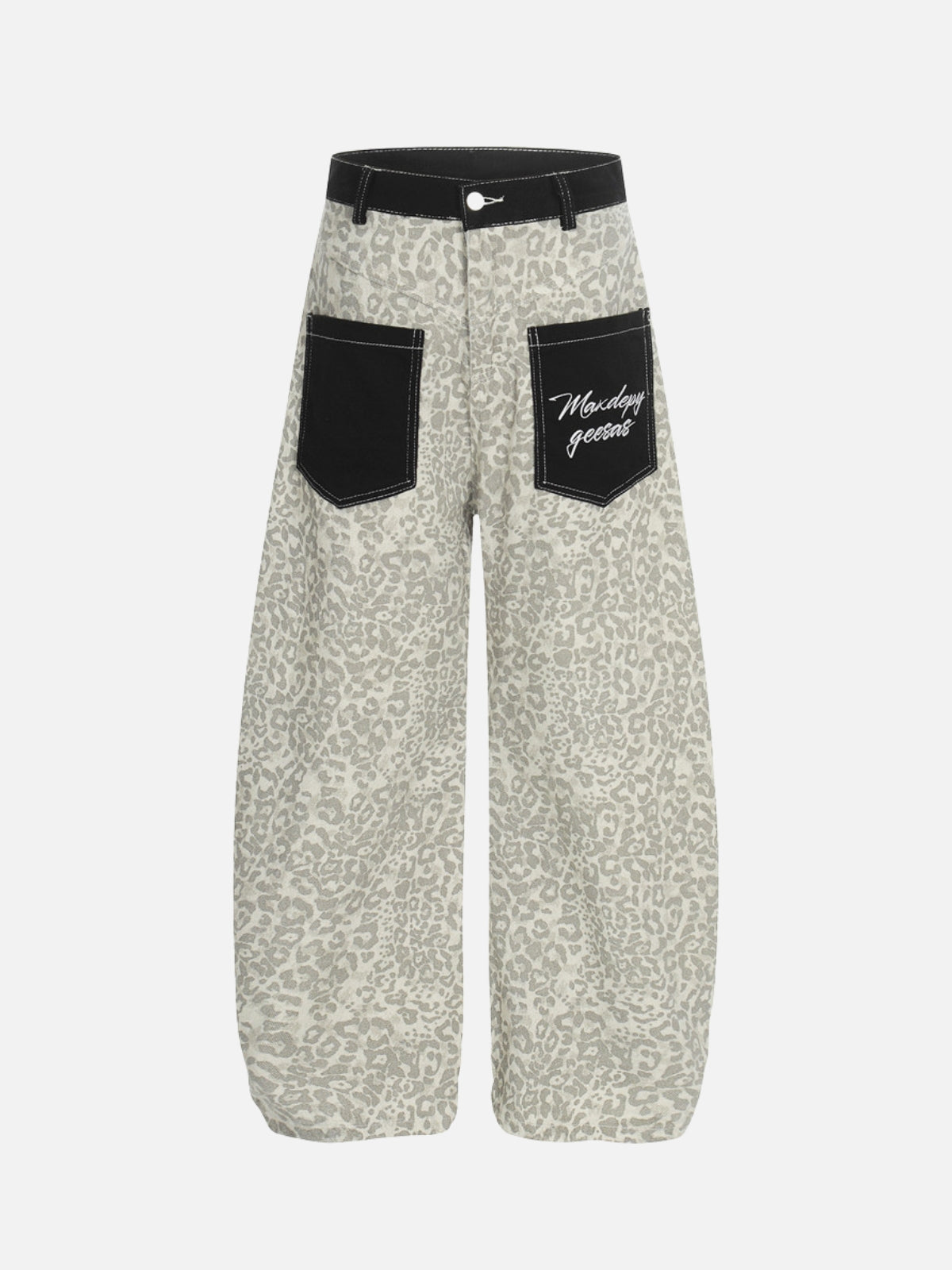 ZEBRO - Baggy Graphic Jeans Beige | Teenwear.eu