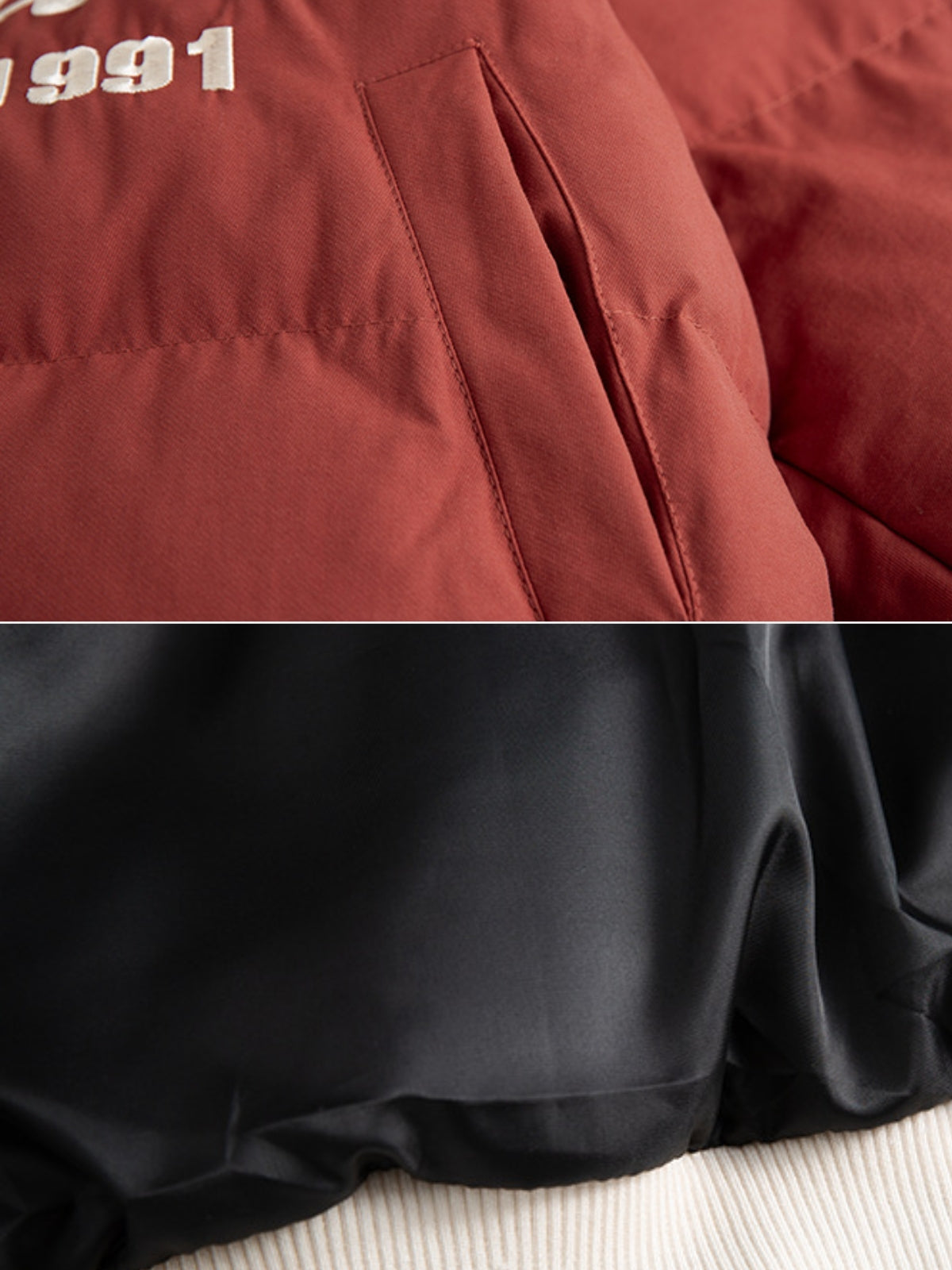 OLD VIBE - Racing Graphic Puffer Jacket