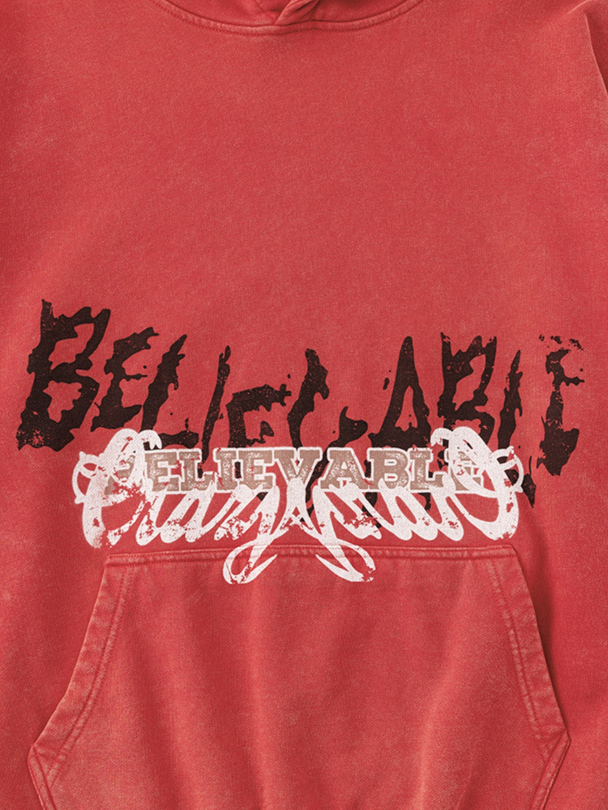 BELIEBE - Oversized Print Hoodie | Teenwear.eu