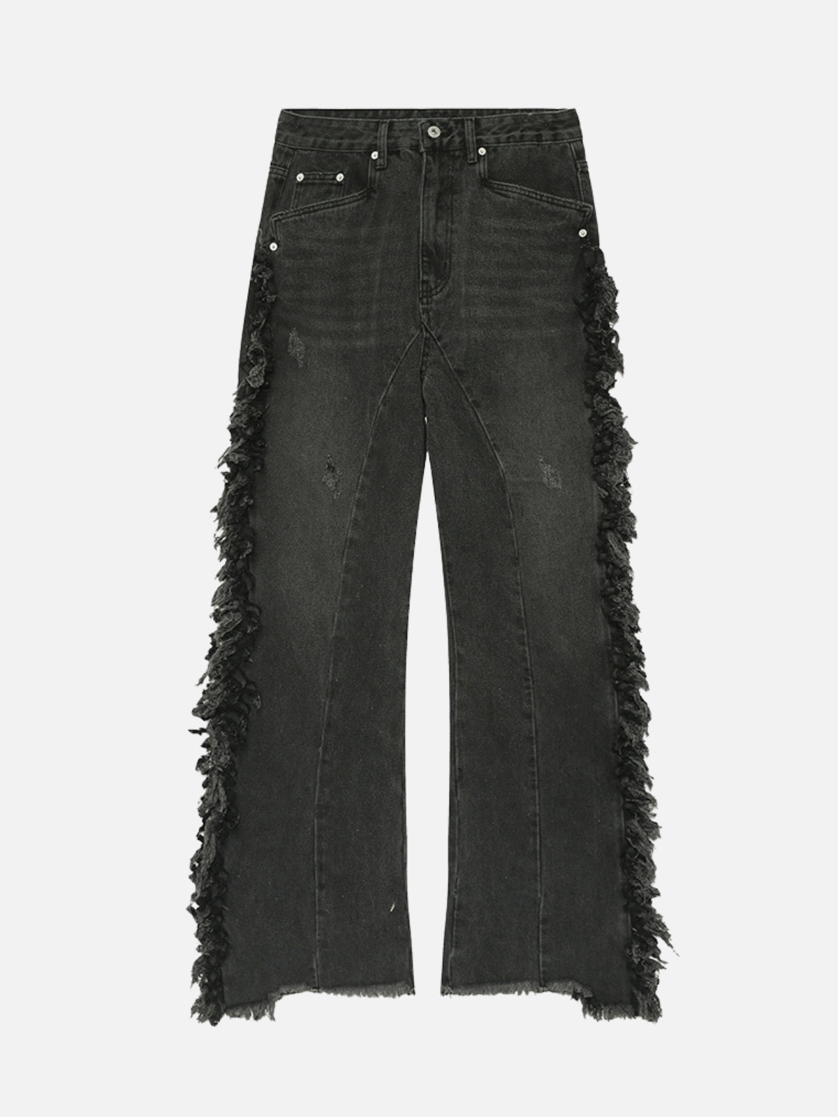HEDGEHOG - Loose Embroidered Jeans Black | TEENWEAR.EU