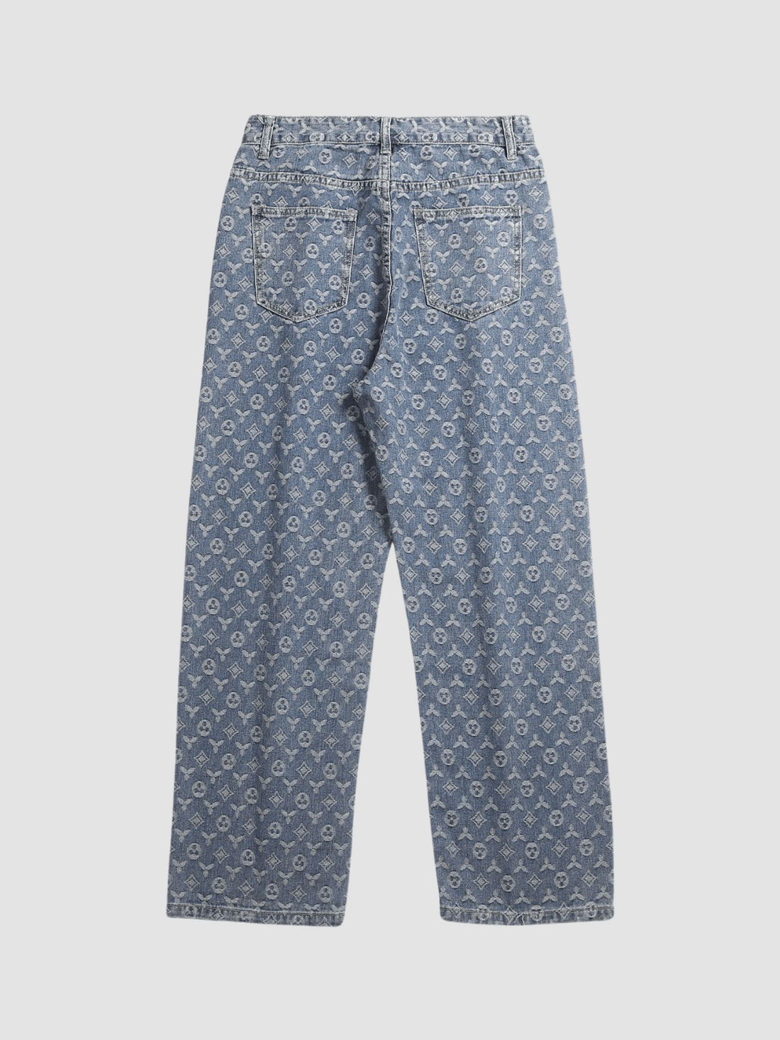 PATTERN - Loose Graphic Jeans Blue | TEENWEAR.EU