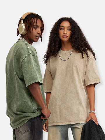 WASHED - Oversized Basic T-Shirt | TEENWEAR.EU