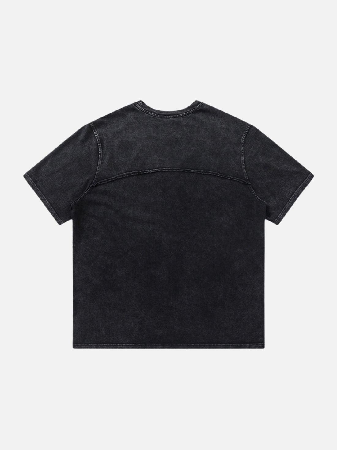 SPIDY - Oversized Embroidered T-Shirt Washed Black | TEENWEAR.EU