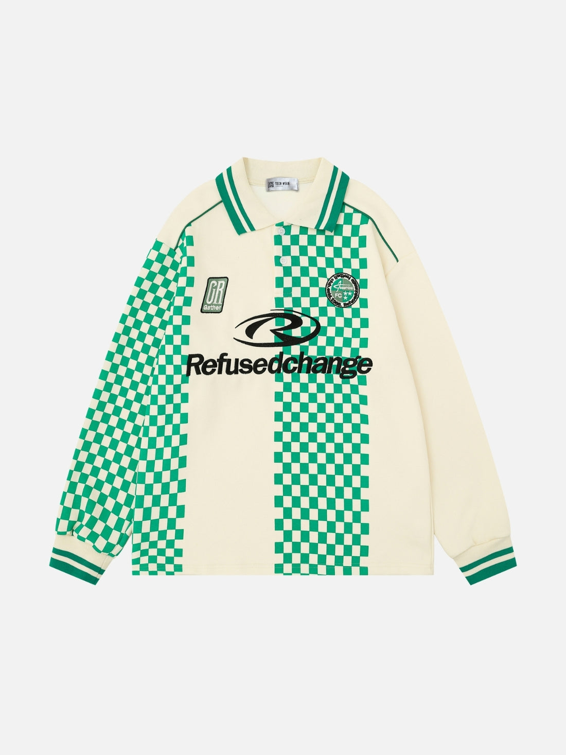 VINTY - Oversized Graphic Polo Shirt