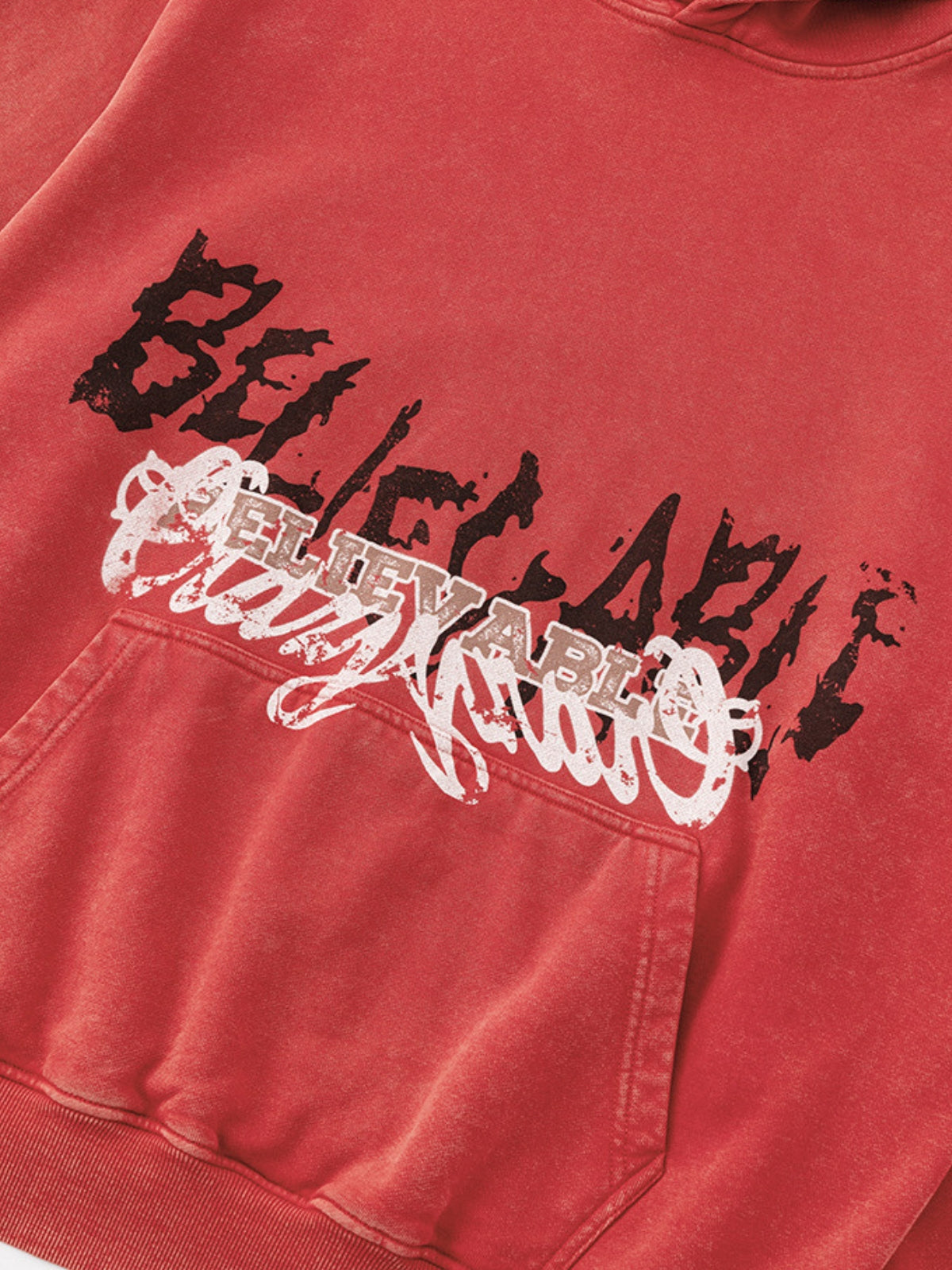 BELIEBE - Oversized Print Hoodie | Teenwear.eu