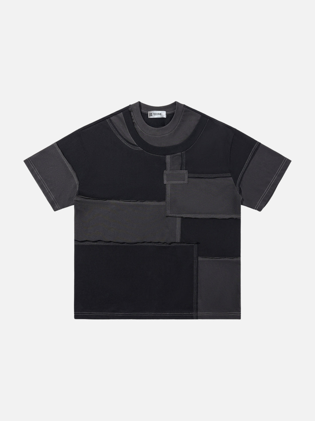CUBES - Oversized Graphic T-Shirt Black | Teenwear.eu
