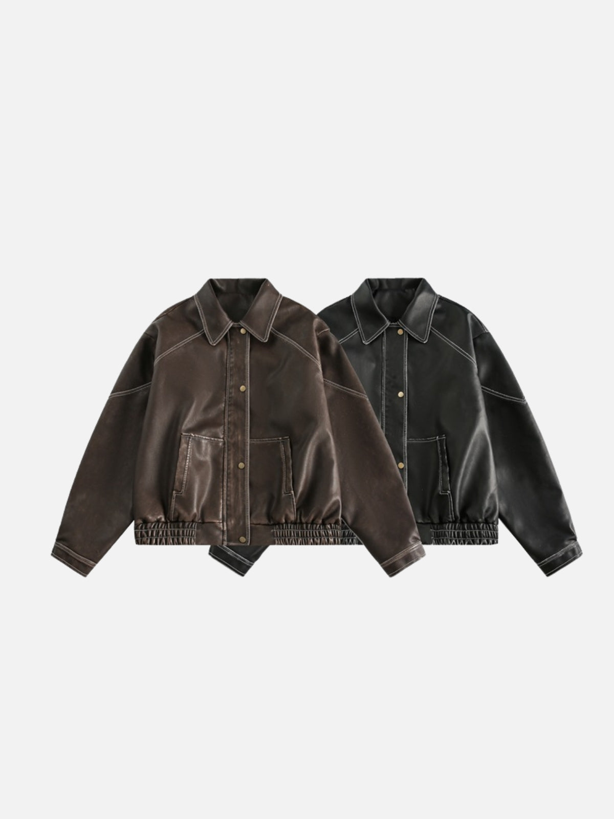 GLACIO - Leather Basic Jacket | TEENWEAR.EU