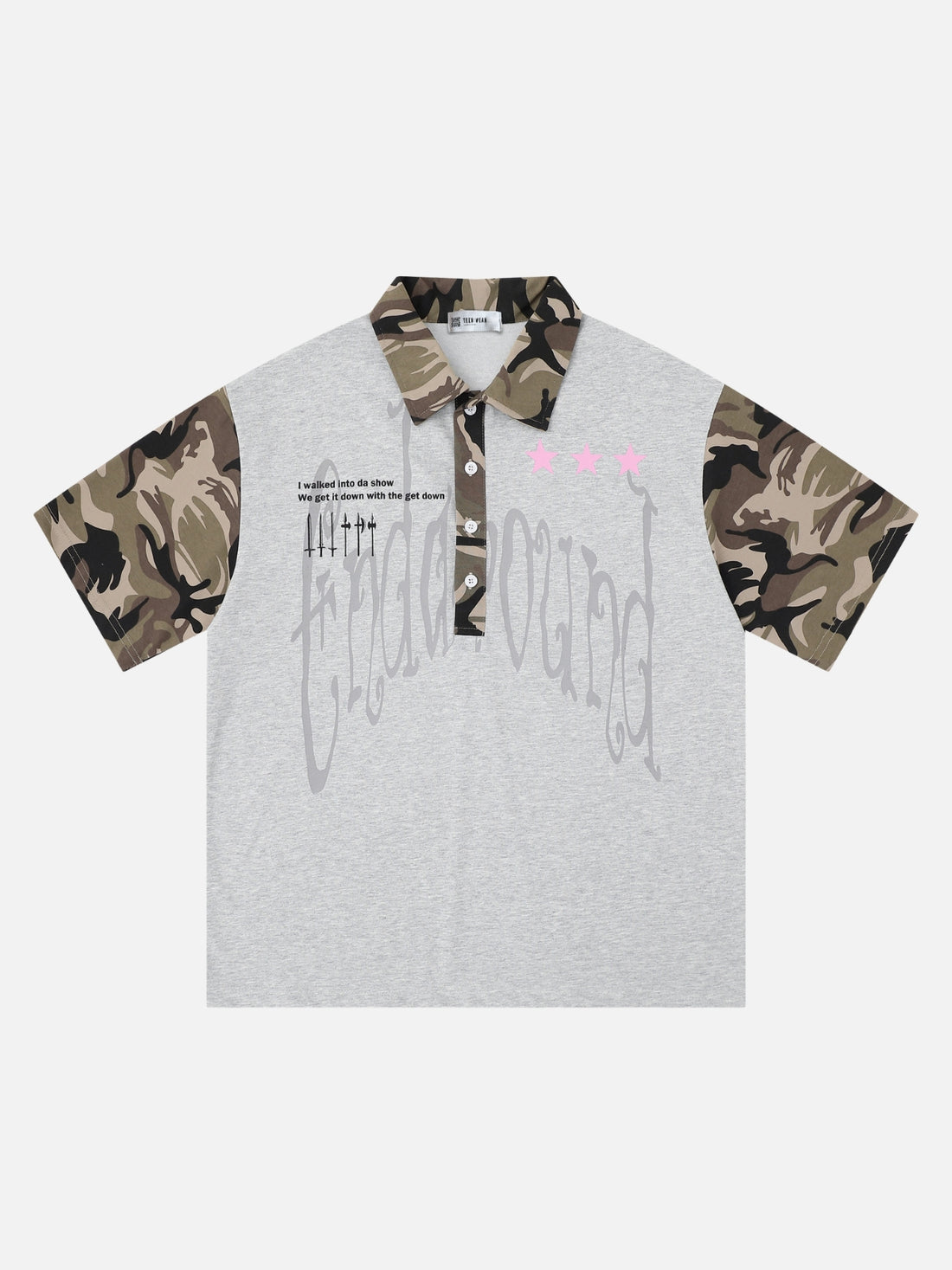 GATHERY - Graphic Polo Shirt Black | Teenwear.eu