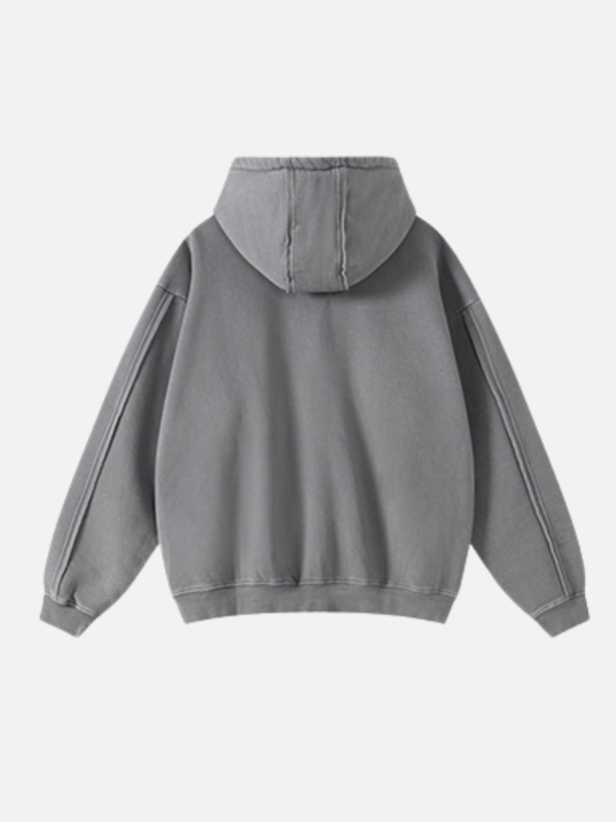 LOGOS - Oversized Embroidered Zip Up Hoodie