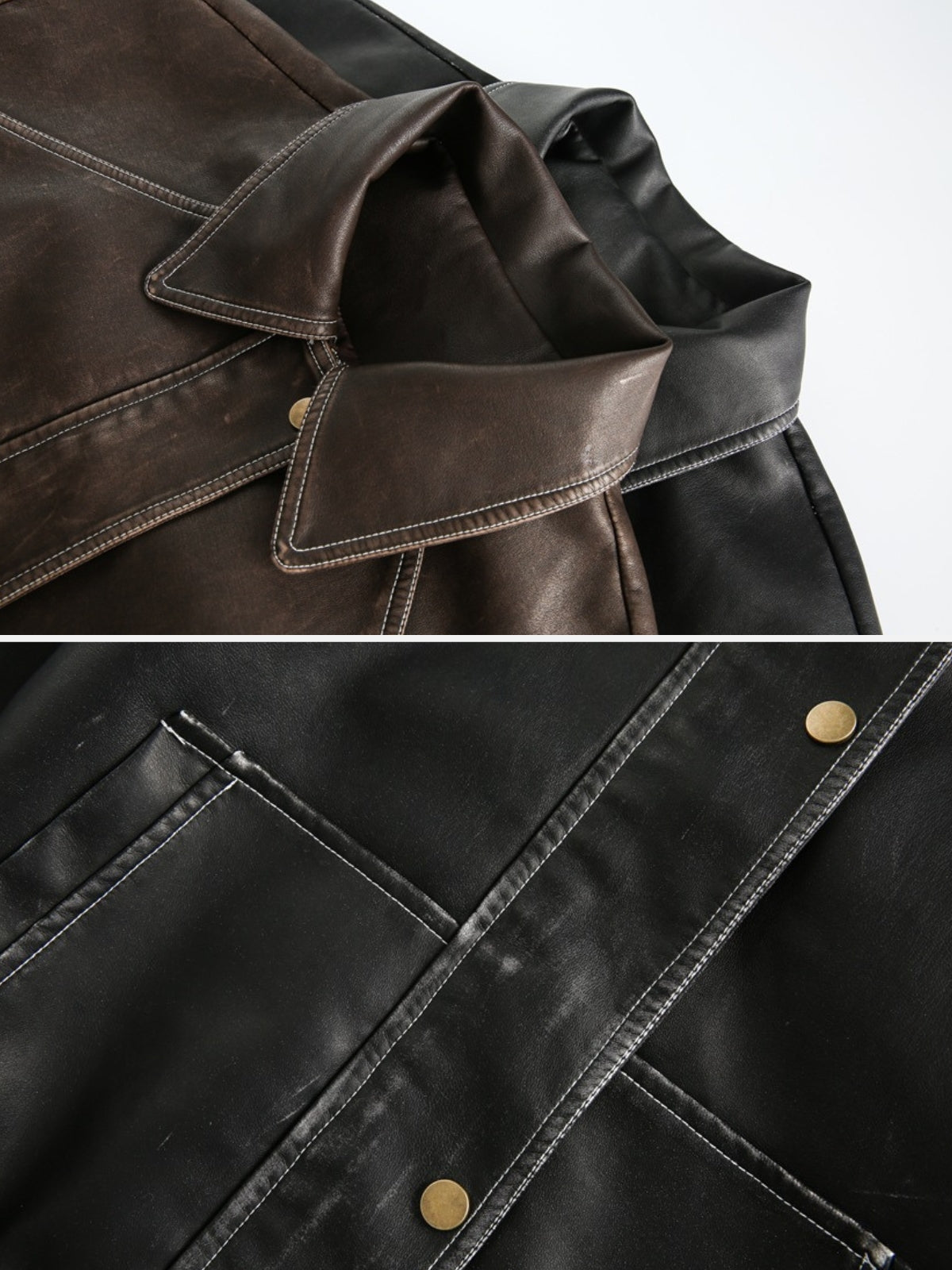 GLACIO - Leather Basic Jacket | TEENWEAR.EU