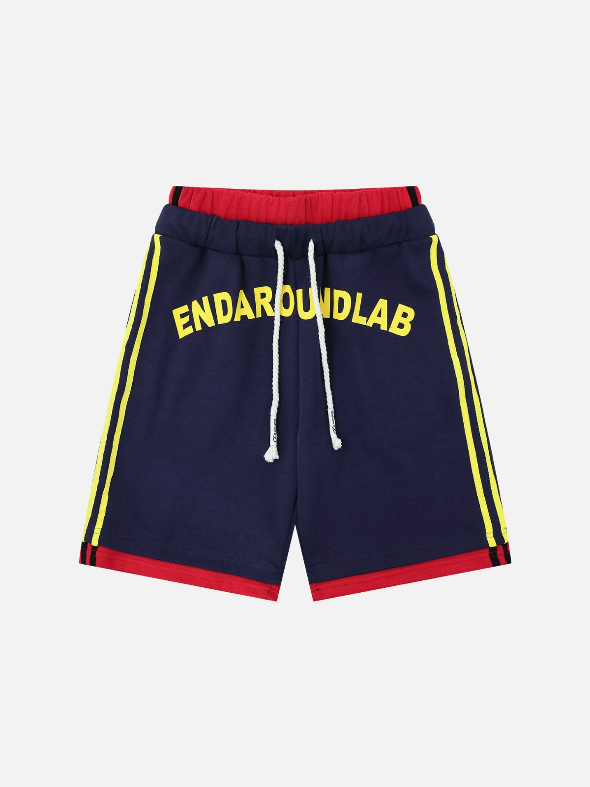 ENDAROUNDLAB - Oversized Graphic Shorts Blue | Teenwear.eu