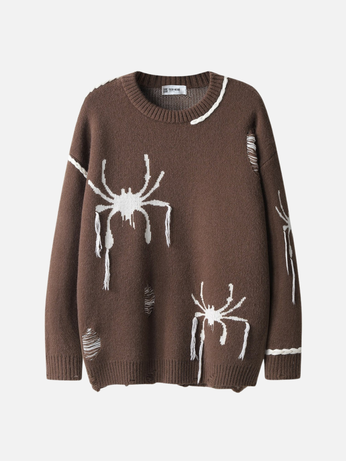 SPAIDY - Oversized Embroidered Sweater Green | TEENWEAR.EU