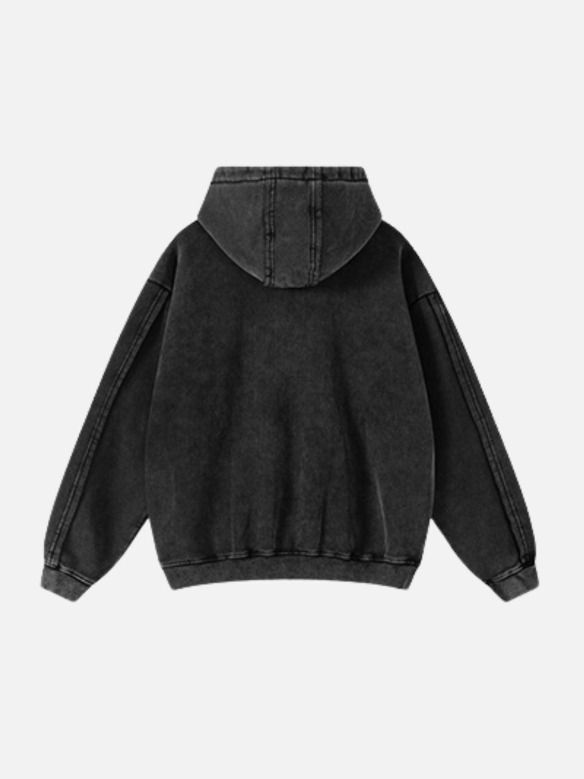 LOGOS - Oversized Embroidered Zip Up Hoodie