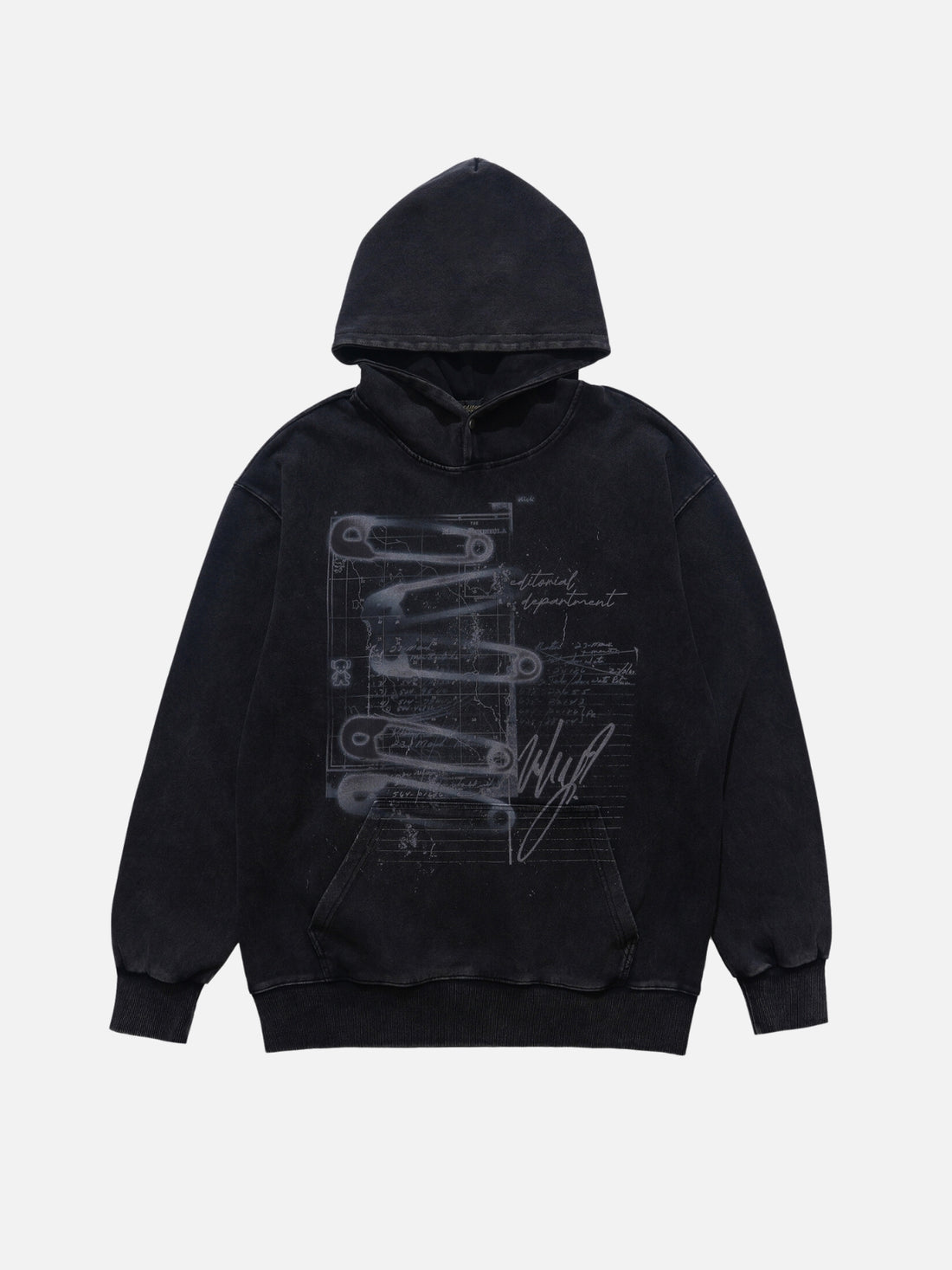 ZIPER - Oversized Graphic Hoodie Black | TEENWEAR.EU