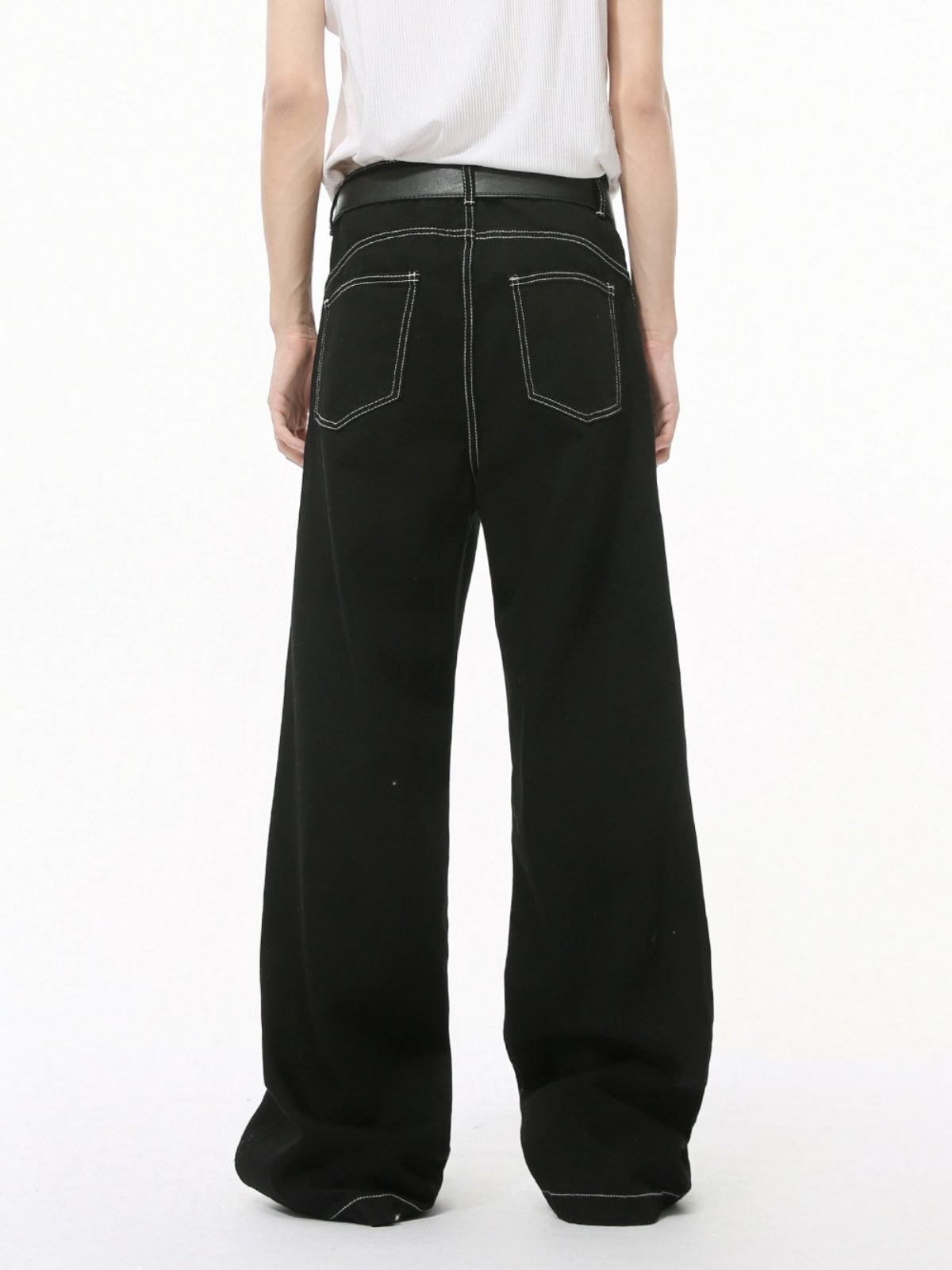 NIGHTSTITCH - Baggy Contrast Stitch Pants | TEENWEAR.EU
