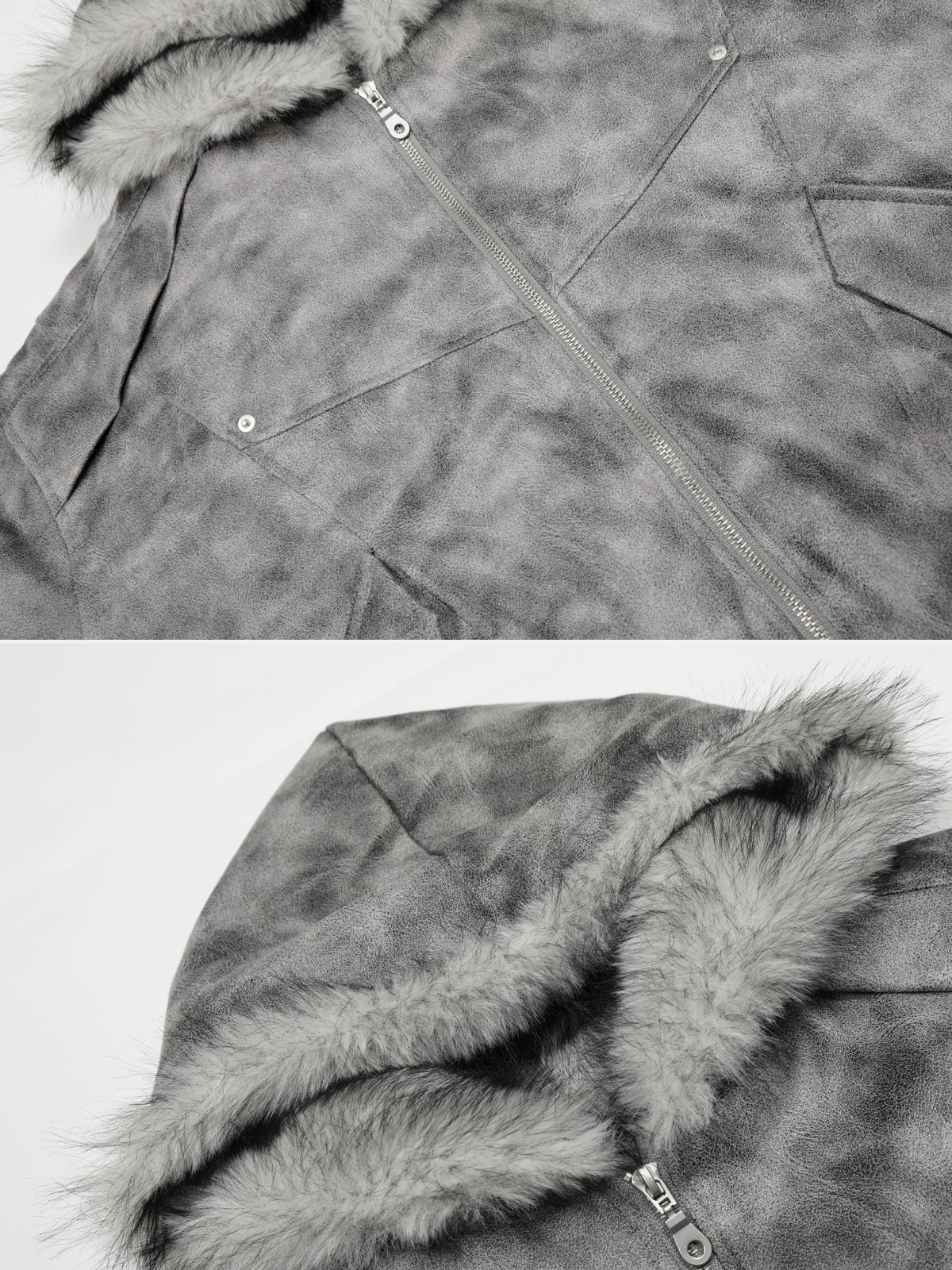 FOGRA - Faux Leather Oversized Jacket