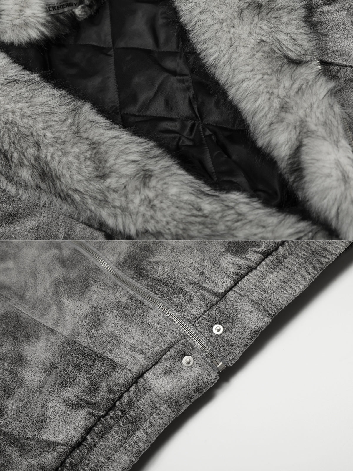 FOGRA - Faux Leather Oversized Jacket