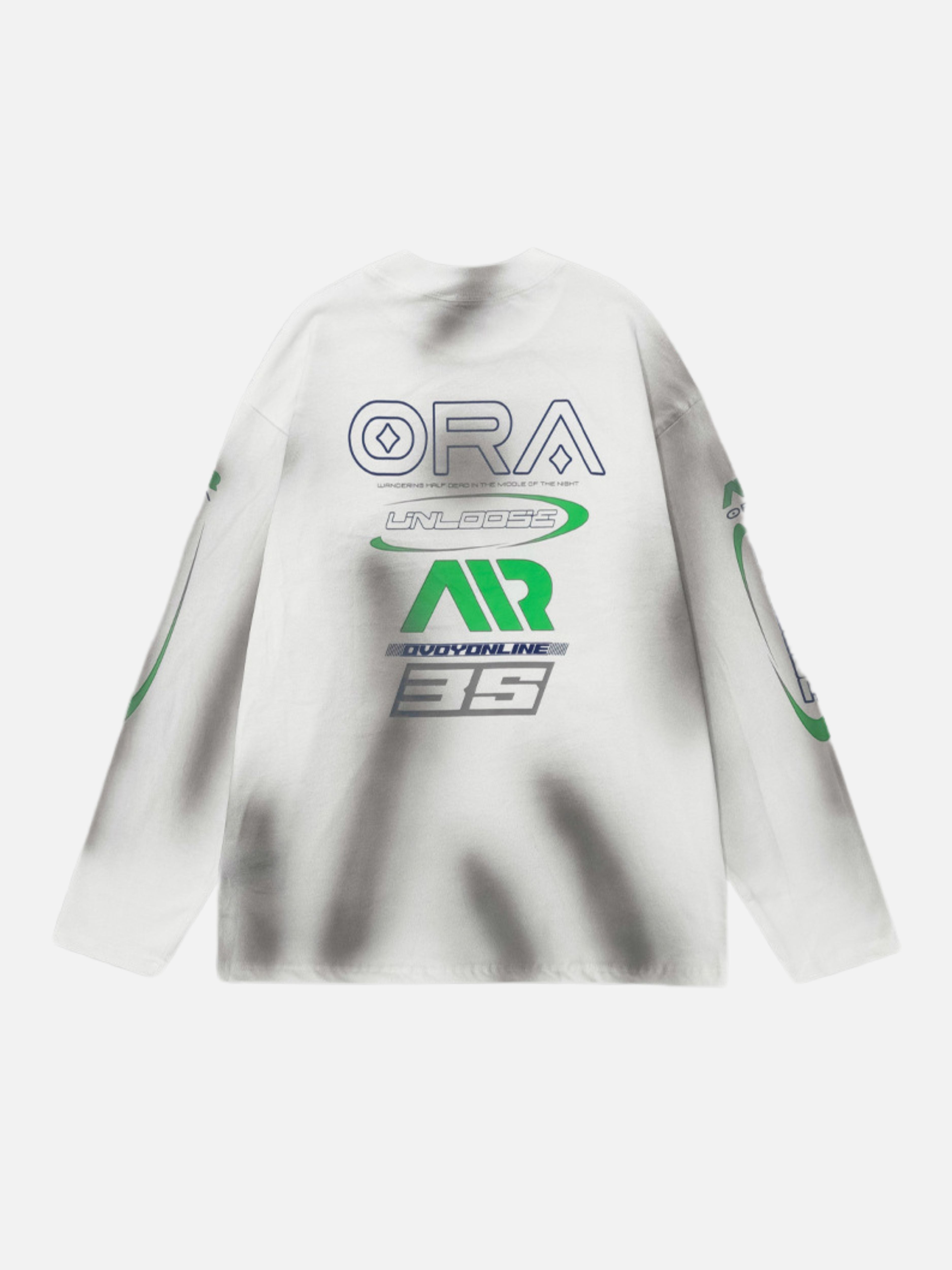 RACE IN - Oversized Print Long Sleeved T-Shirt | TEENWEAR.EU