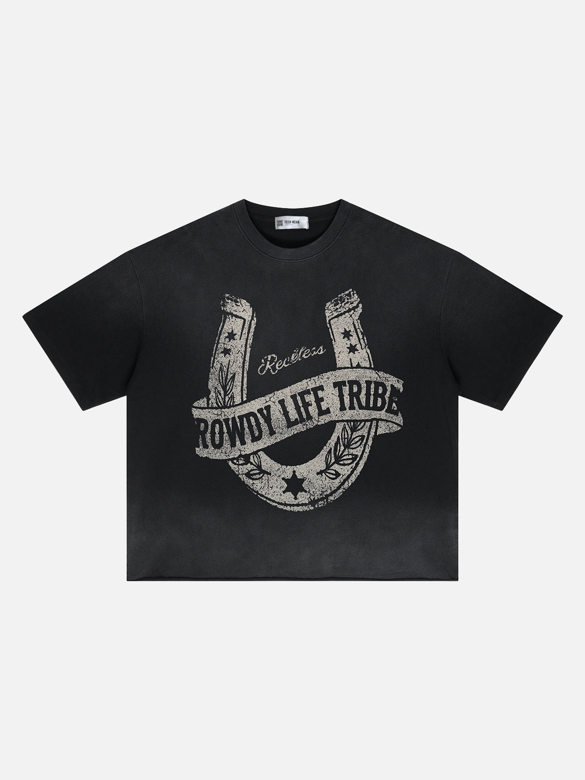 ROWDY - Graphic Boxy T-Shirt Black | Teenwear.eu