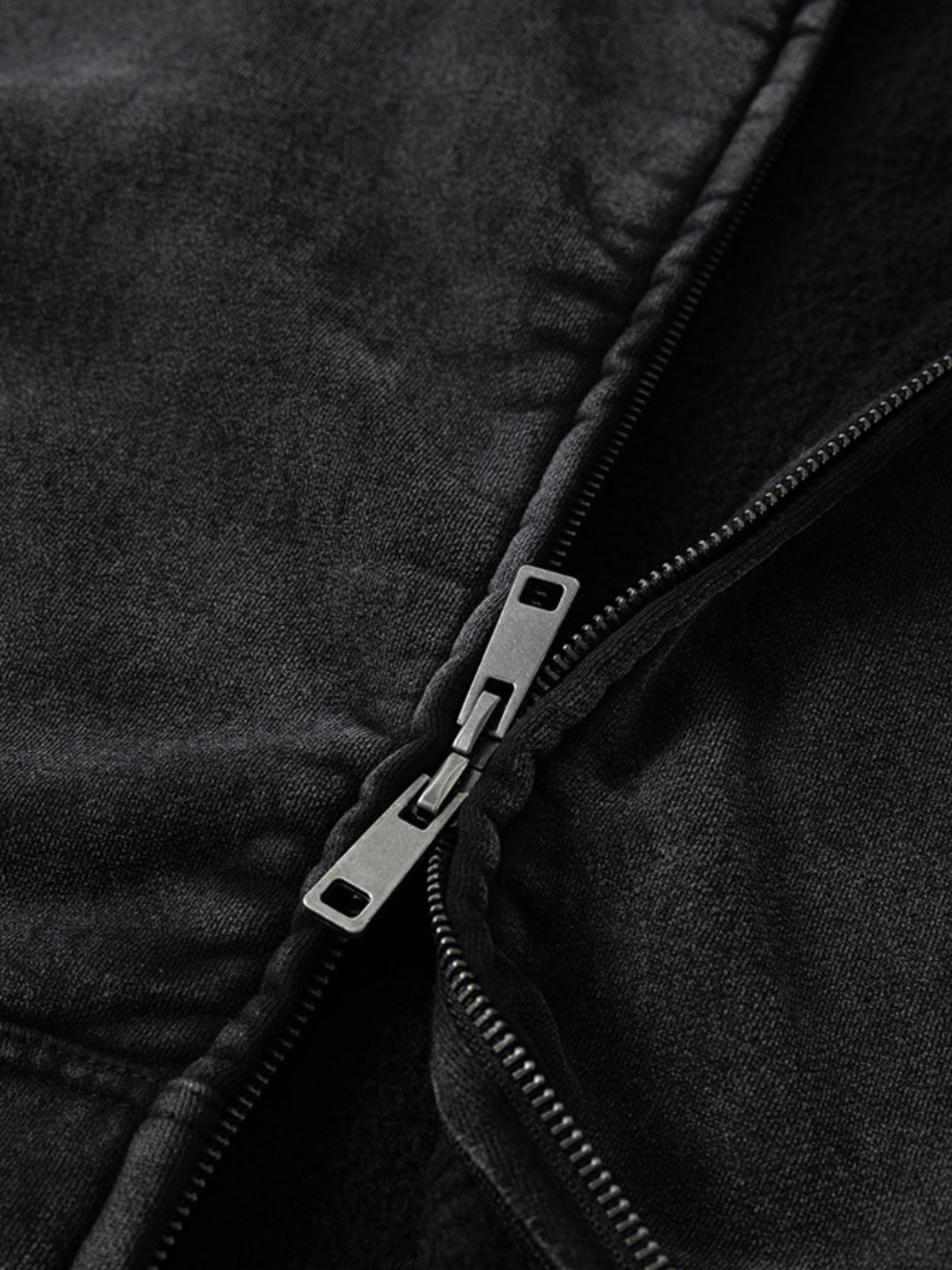 LOGOS - Oversized Embroidered Zip Up Hoodie