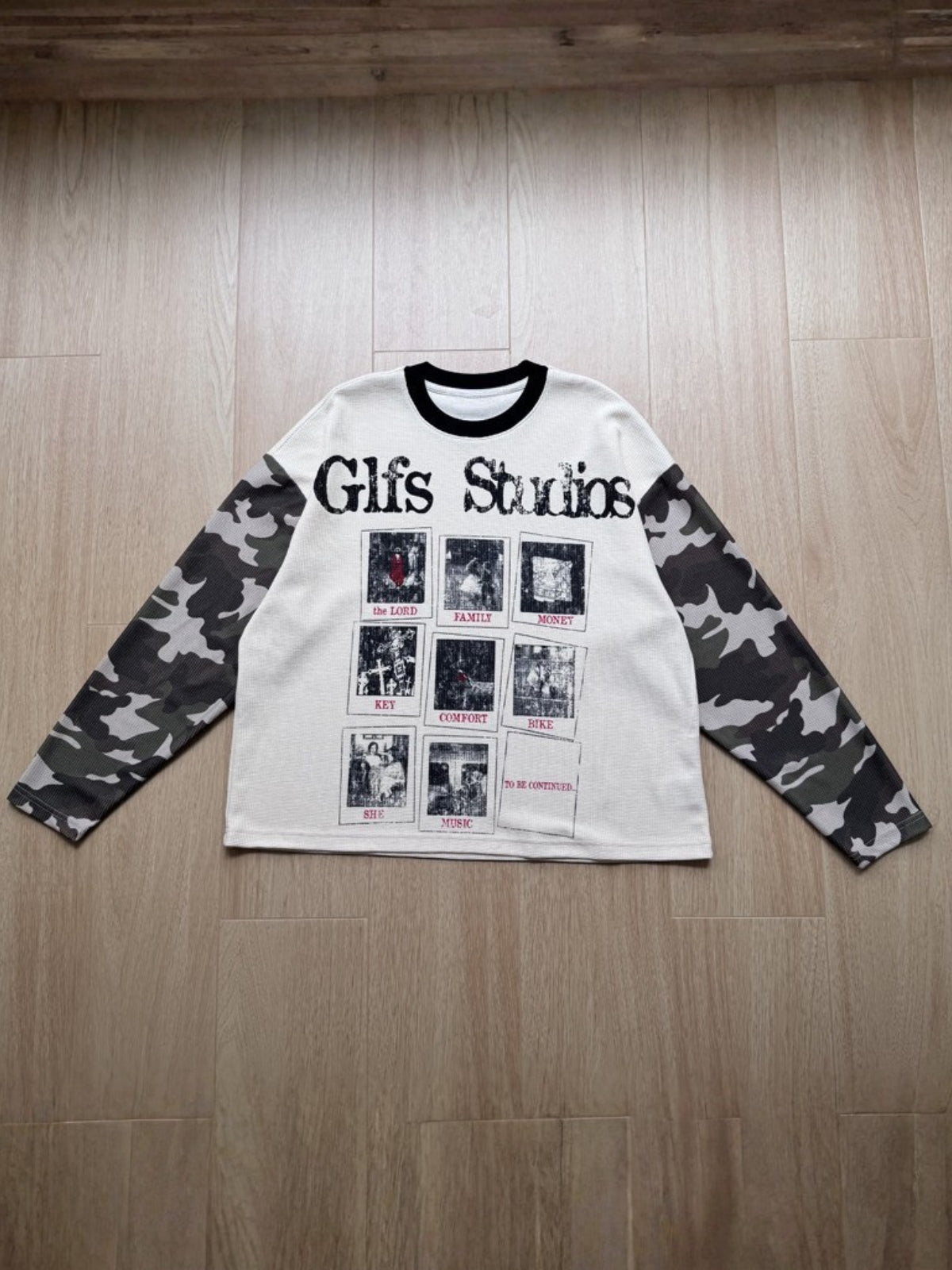FRAMIE - Printed Waffle Long Sleeve