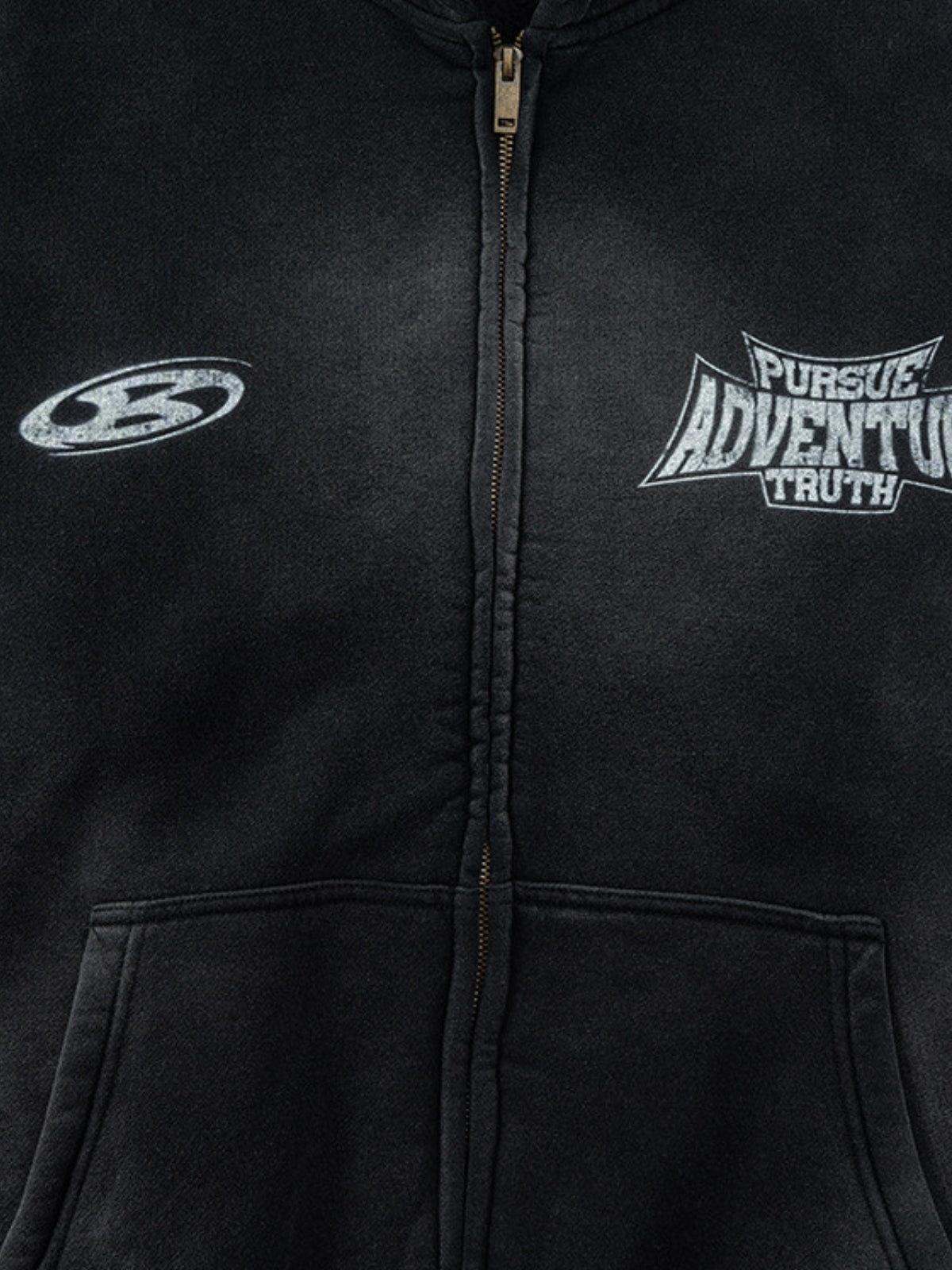 PERSUE - Oversized Print Zip Up Hoodie | TEENWEAR.EU