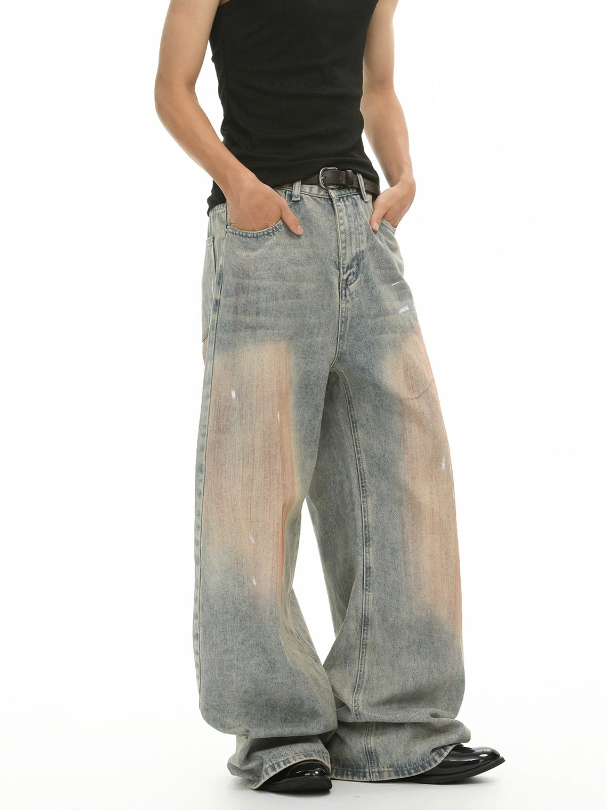 OSKERKY - Baggy Basic Jeans