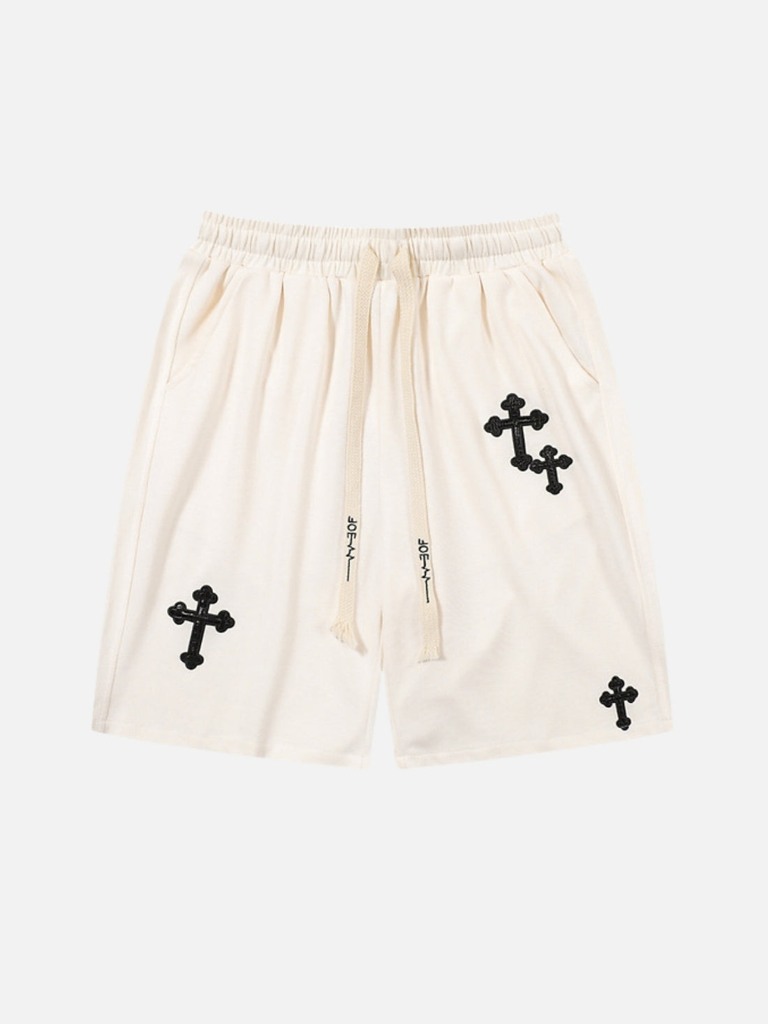 CROSSED - Regular Cotton Shorts Black | TEENWEAR.EU