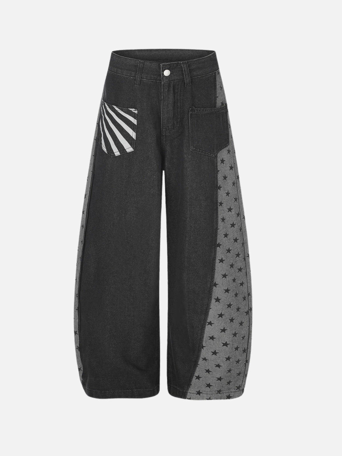 AMERCI - Embroidered Star Patch Baggy Jeans