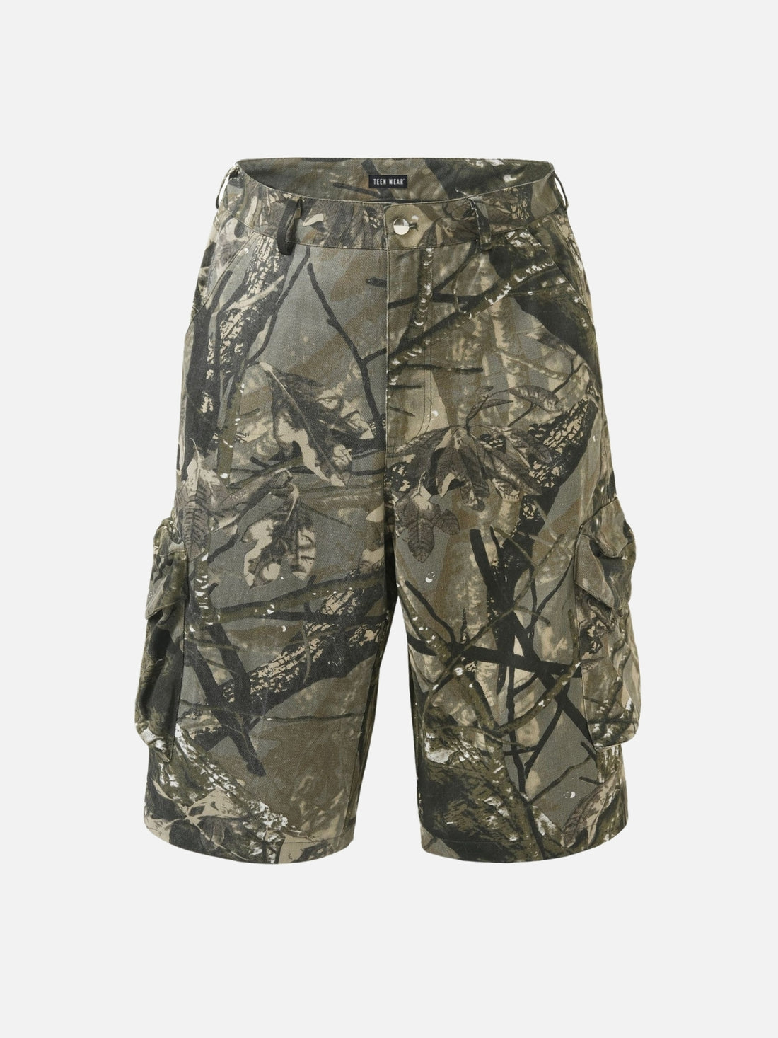 FOREST - Baggy Graphic Jorts Green | TEENWEAR.EU